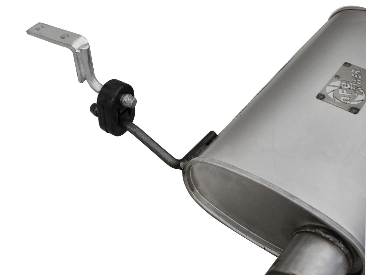 Scorpion 2-1/2 Inch Aluminized Steel Cat-Back Hi-Tuck Exhaust System Jeep Wrangler (JK) 4 Door 07-18 V6-3.6L/3.8L aFe Power