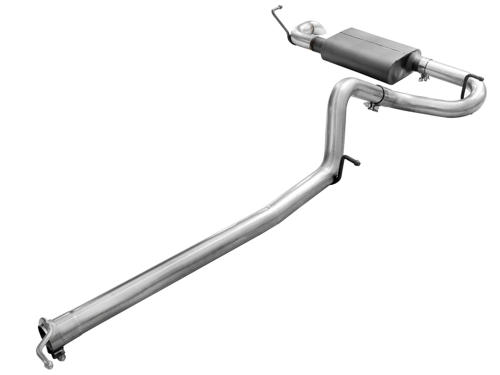 Scorpion 2-1/2 Inch Aluminized Steel Cat-Back Hi-Tuck Exhaust System Jeep Wrangler (JK) 2 Door 07-18 V6-3.6L/3.8L aFe Power