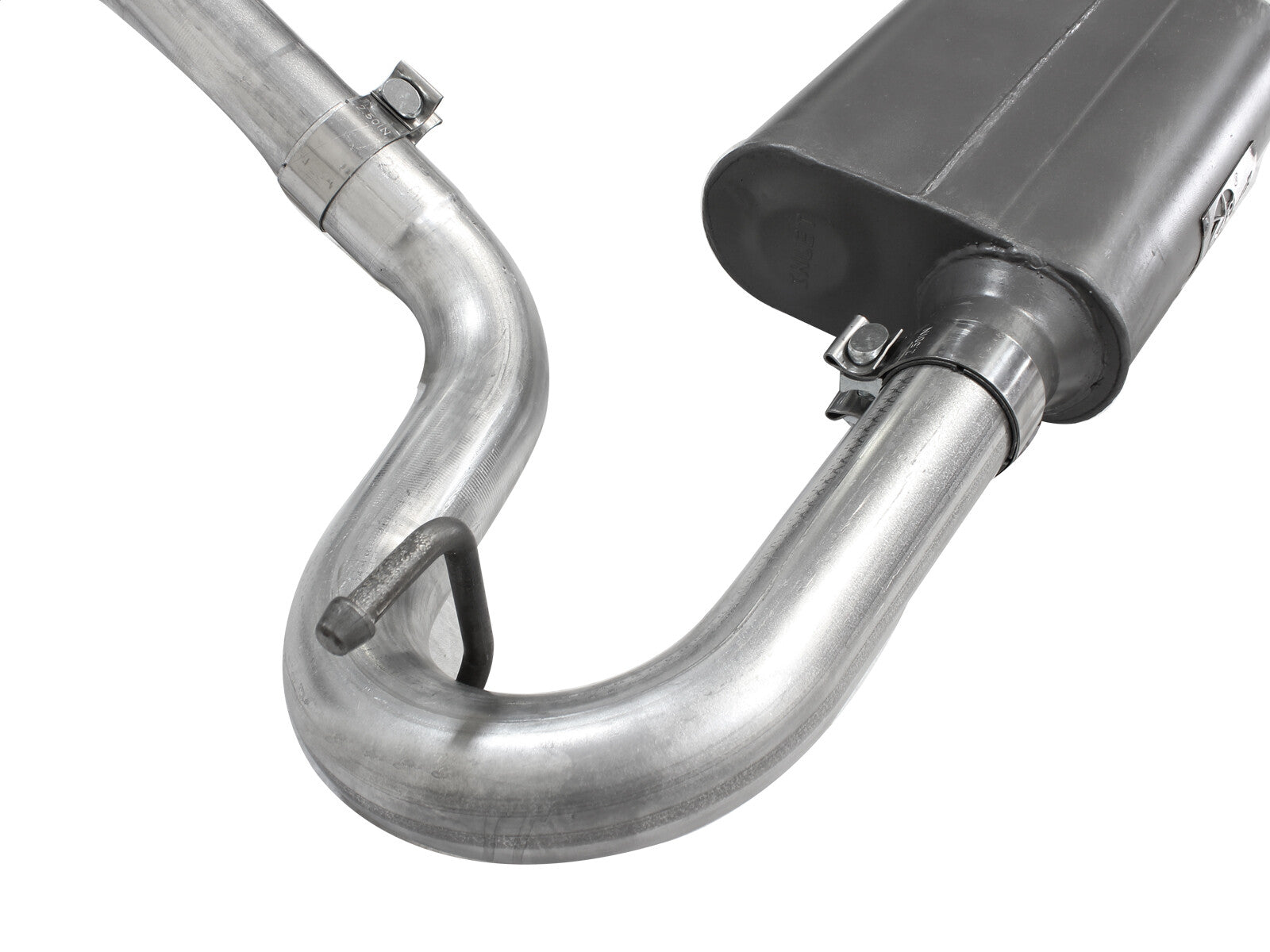 Scorpion 2-1/2 Inch Aluminized Steel Cat-Back Hi-Tuck Exhaust System Jeep Wrangler (JK) 2 Door 07-18 V6-3.6L/3.8L aFe Power
