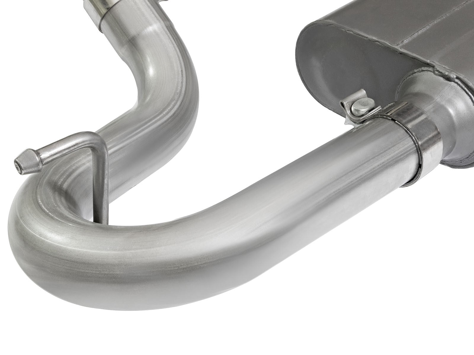 Scorpion 2-1/2 Inch Aluminized Steel Cat-Back Exhaust System w/ Polished Tip Jeep Wrangler (JK) 07-18 V6-3.6L/3.8L aFe Power