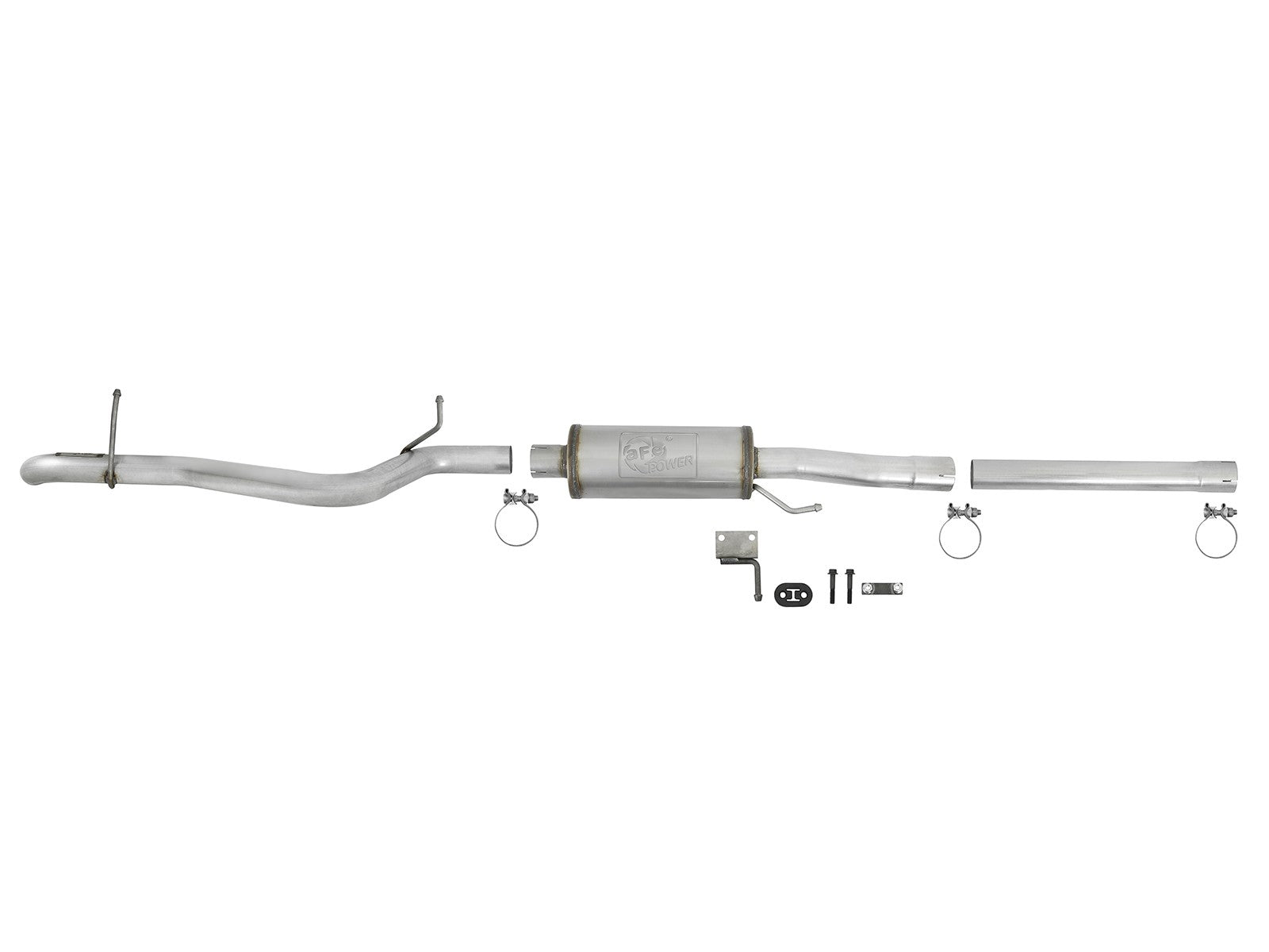 Scorpion 2-1/2 Inch Aluminized Steel Cat-Back Hi-Tuck Exhaust System Jeep Wrangler (JK) 2/4 Door 07-18 V6-3.6L/3.8L aFe Power