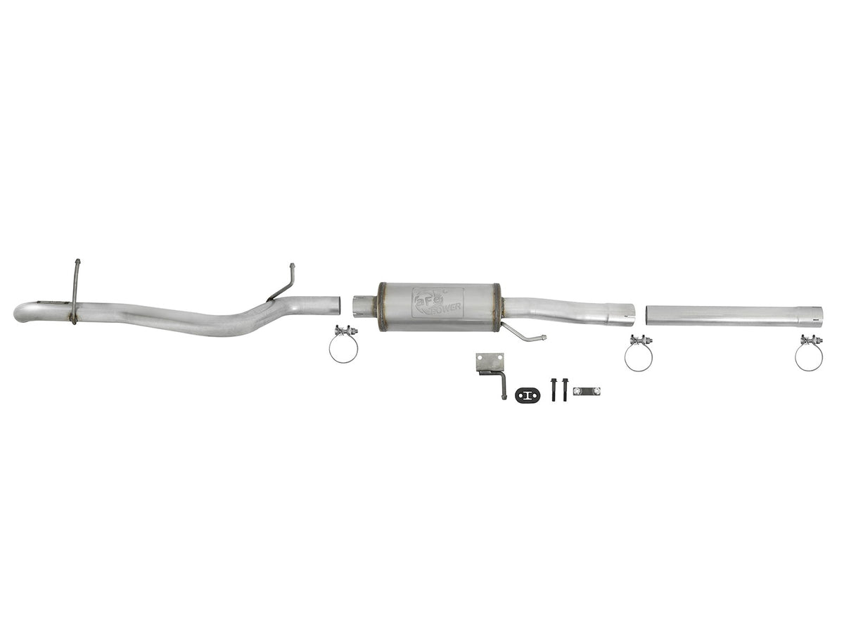Scorpion 2-1/2 Inch Aluminized Steel Cat-Back Hi-Tuck Exhaust System Jeep Wrangler (JK) 2/4 Door 07-18 V6-3.6L/3.8L aFe Power