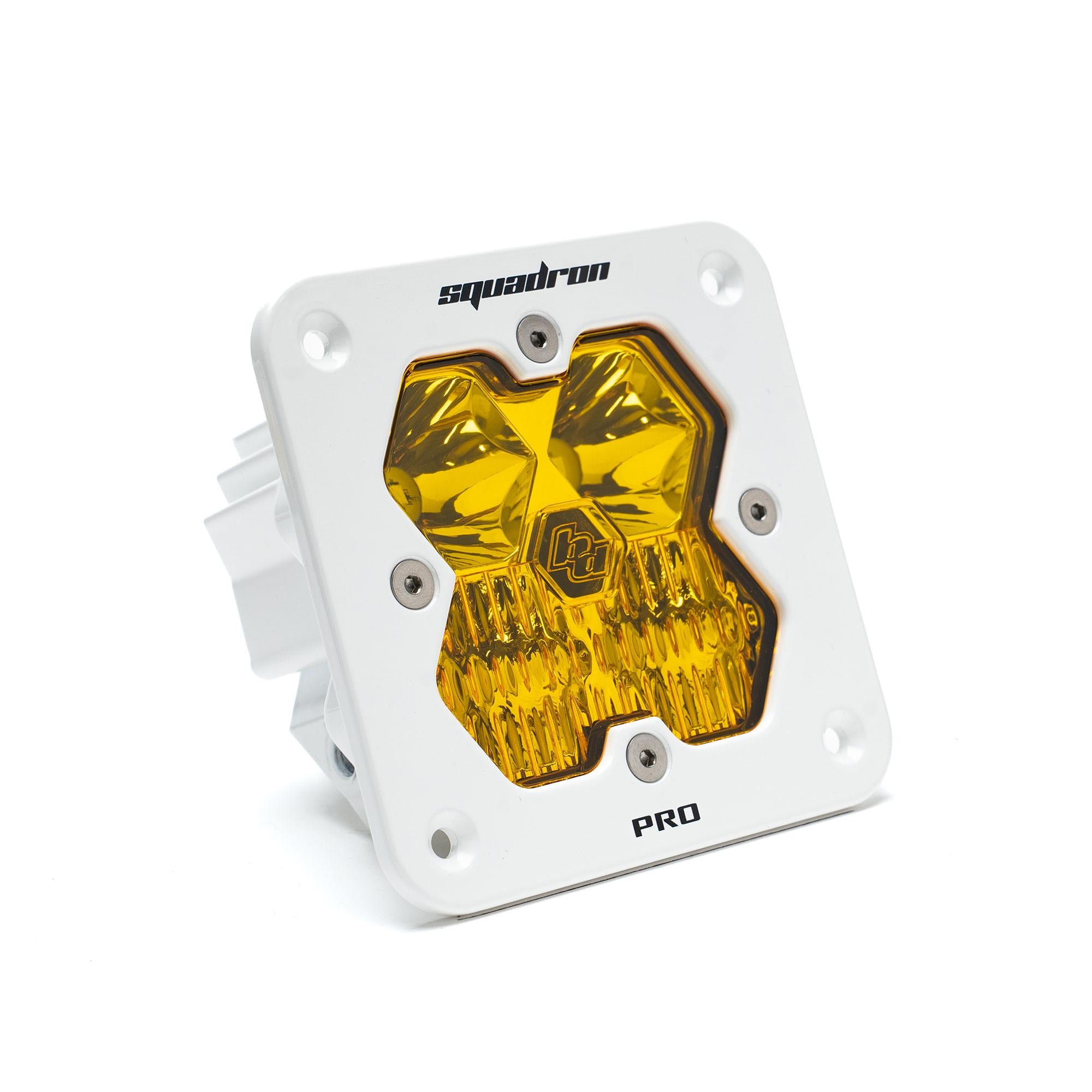 Squadron 2.0 Pro White Flush Mount LED Auxiliary Light Pod Universal Baja Amber Baja Designs
