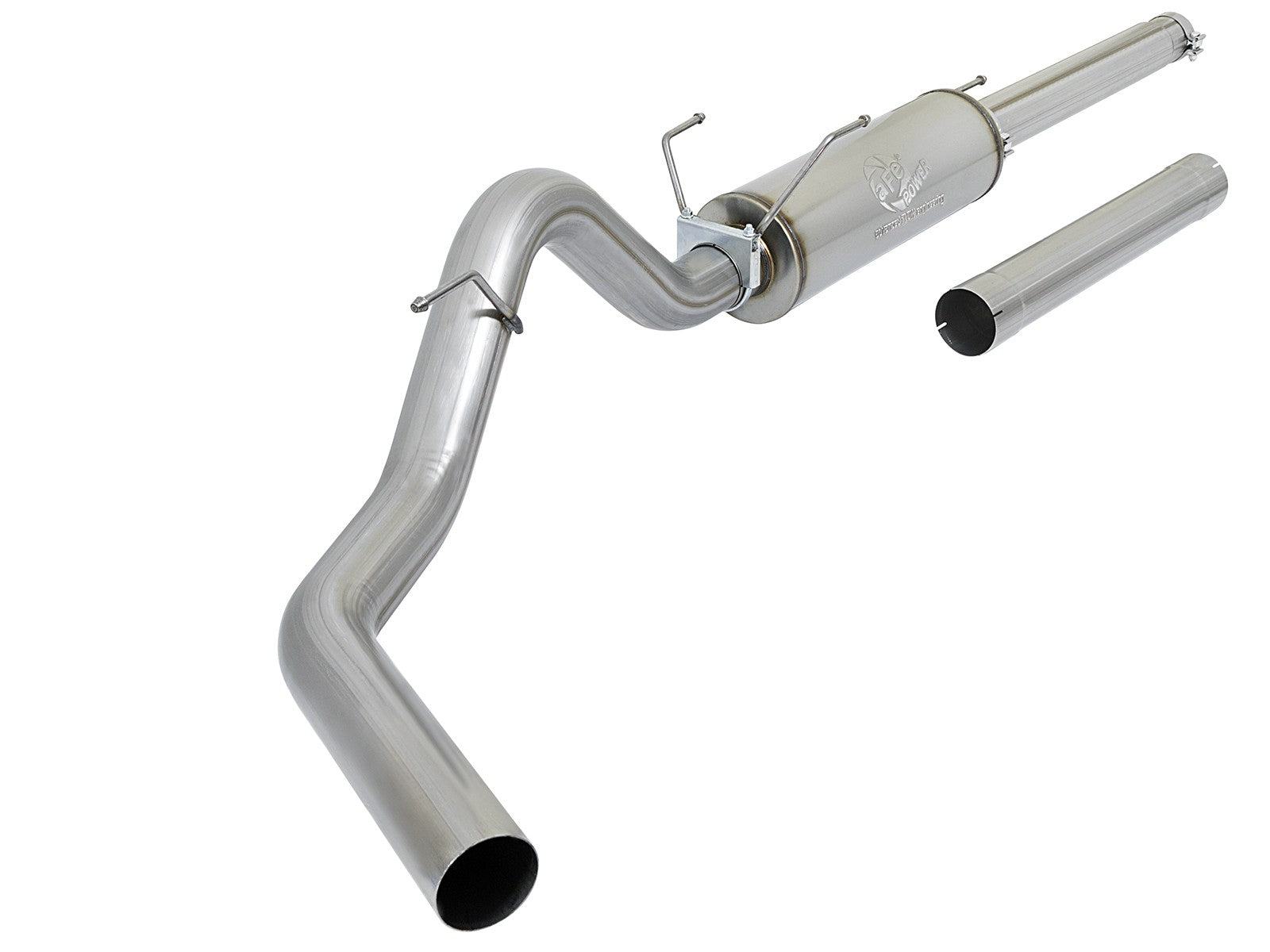 Large Bore-HD 4 Inch 409 Stainless Steel Cat-Back Exhaust System w/o Tip Dodge Diesel Trucks 03-04 L6-5.9L (td) aFe Power