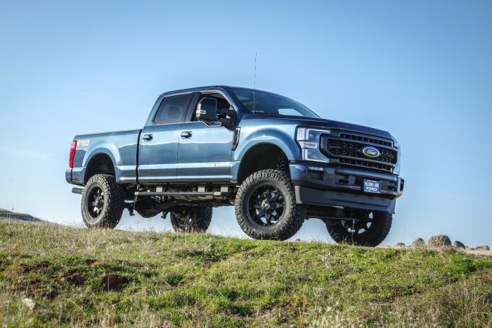 7 Inch Coil Spring Lift Kit With Falcon Shocks 2017-2022 Ford Super Duty Diesel F-250 Without Camper Spring Package 4WD ReadyLIFT