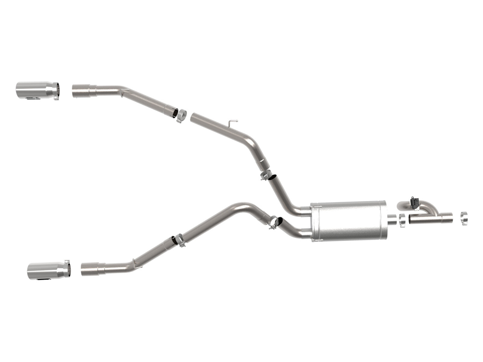 Gemini Xv 3 Inch 304 Stainless Steel Cat-Back Exhaust System w/ Cut-Out Dodge/Ram 1500 09-18/Ram 1500 Classic 19-24 V8-5.7L Hemi aFe Power