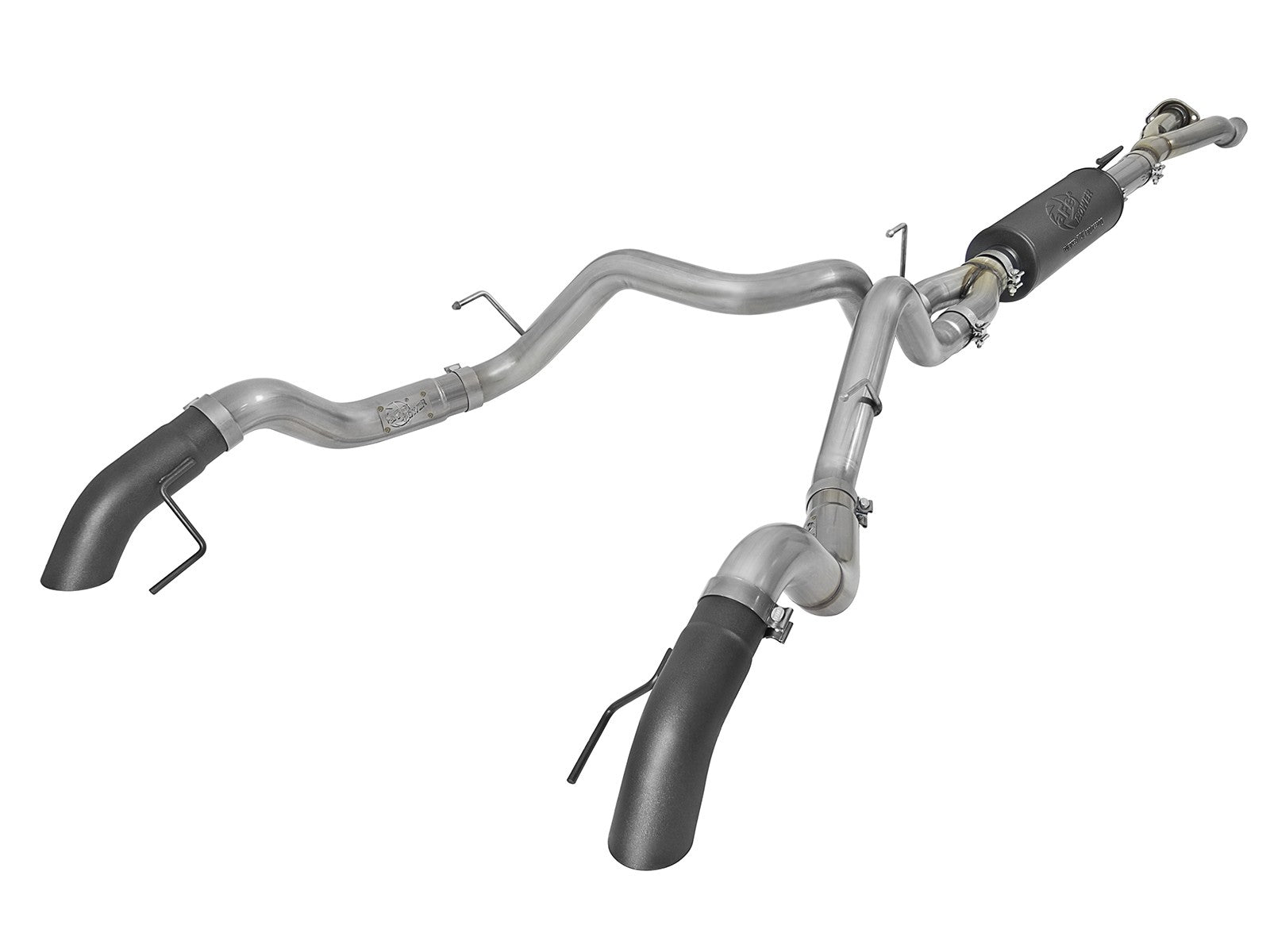 Mach Force-Xp 3 Inch 304 Stainless Cat-Back Hi-Tuck Exhaust System w/ Tips Ford F-150 Raptor 17-20/F-150 Limited 19-20 V6-3.5L (tt) aFe Power