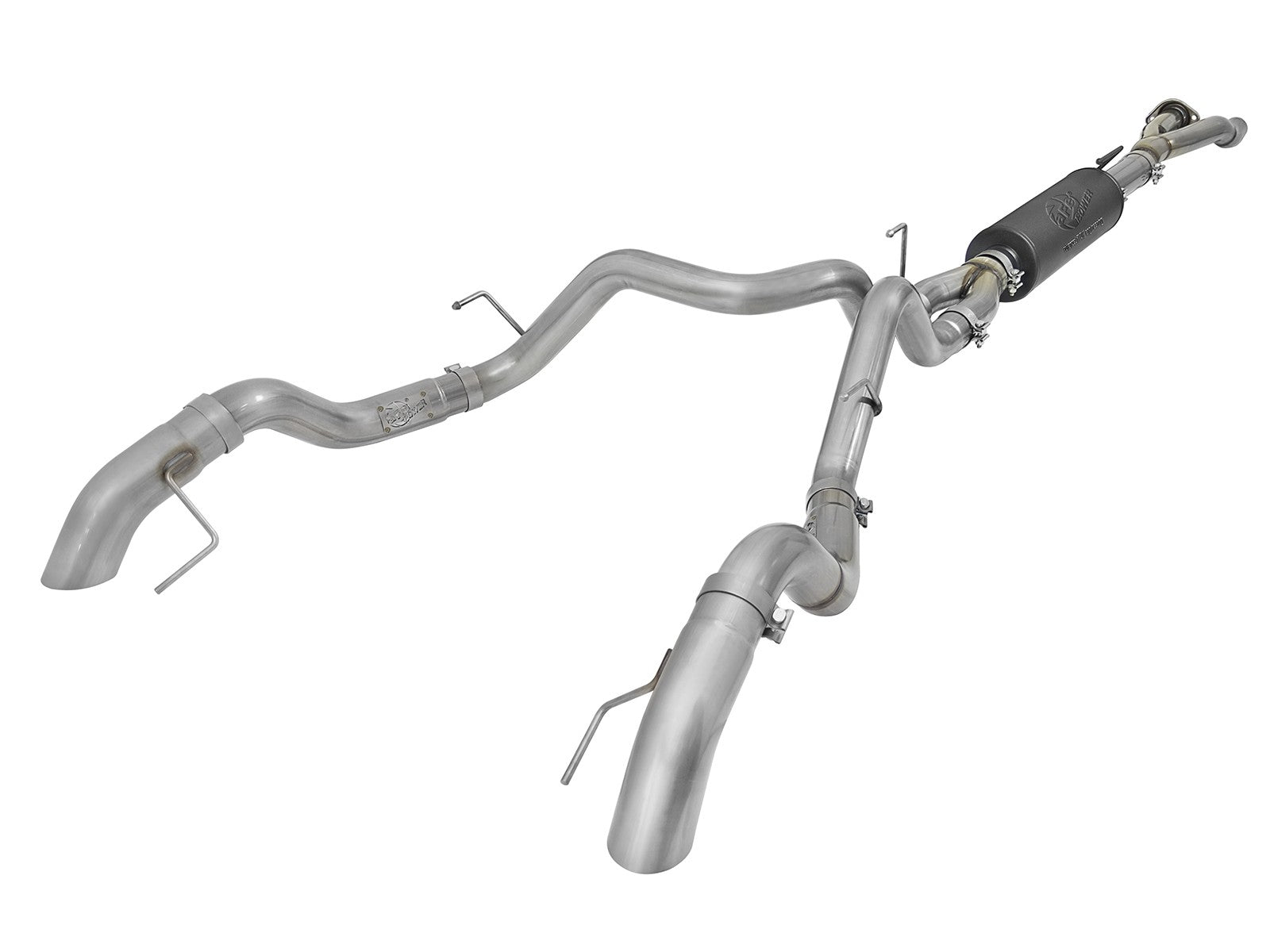Mach Force-Xp 3 Inch 304 Stainless Cat-Back Hi-Tuck Exhaust System w/ Raw Tips Ford F-150 Raptor 17-20/F-150 Limited 19-20 V6-3.5L (tt) aFe Power