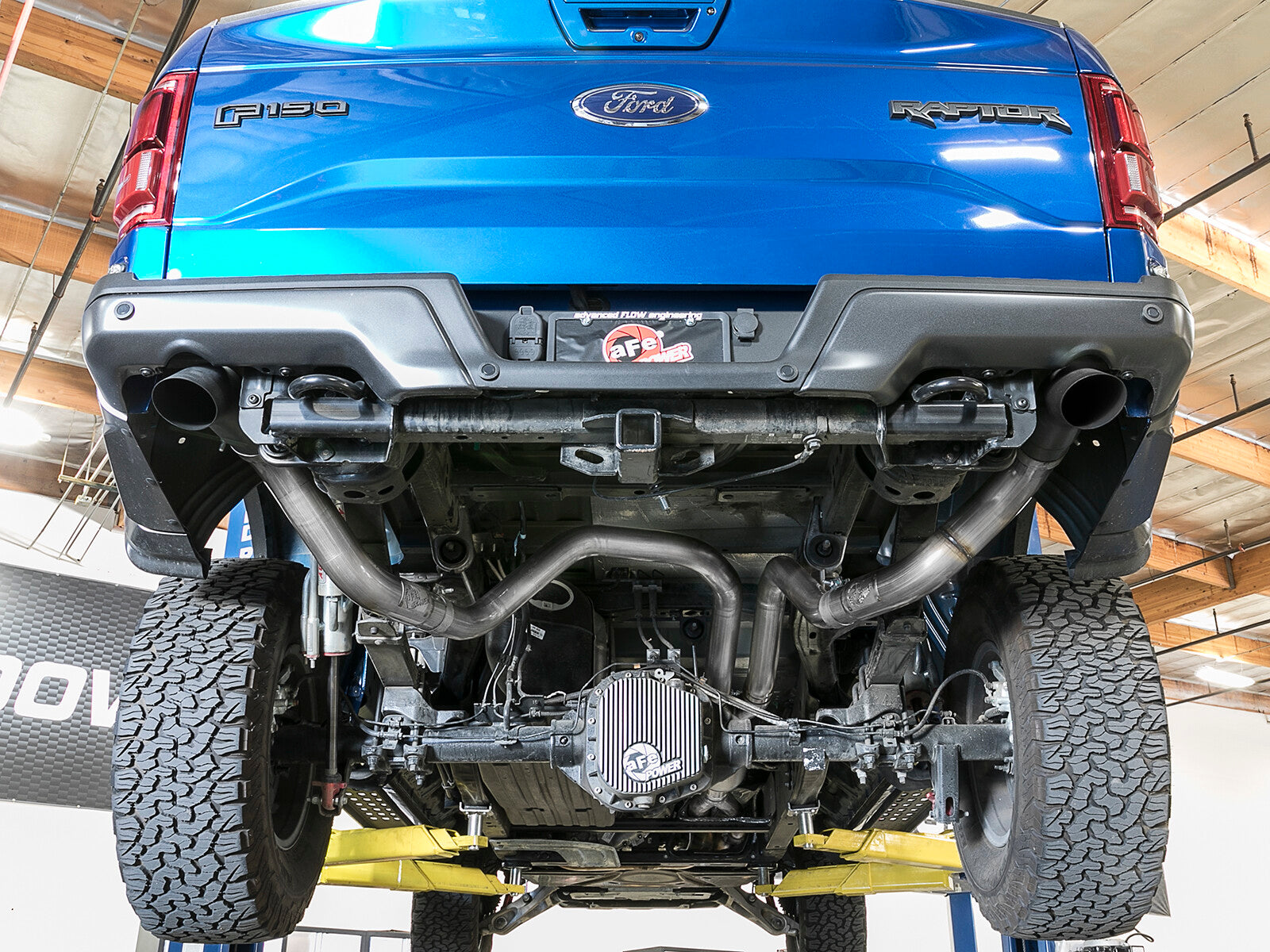 Mach Force-Xp 3 Inch 304 Stainless Cat-Back Hi-Tuck Exhaust System w/ Tips Ford F-150 Raptor 17-20/F-150 Limited 19-20 V6-3.5L (tt) aFe Power