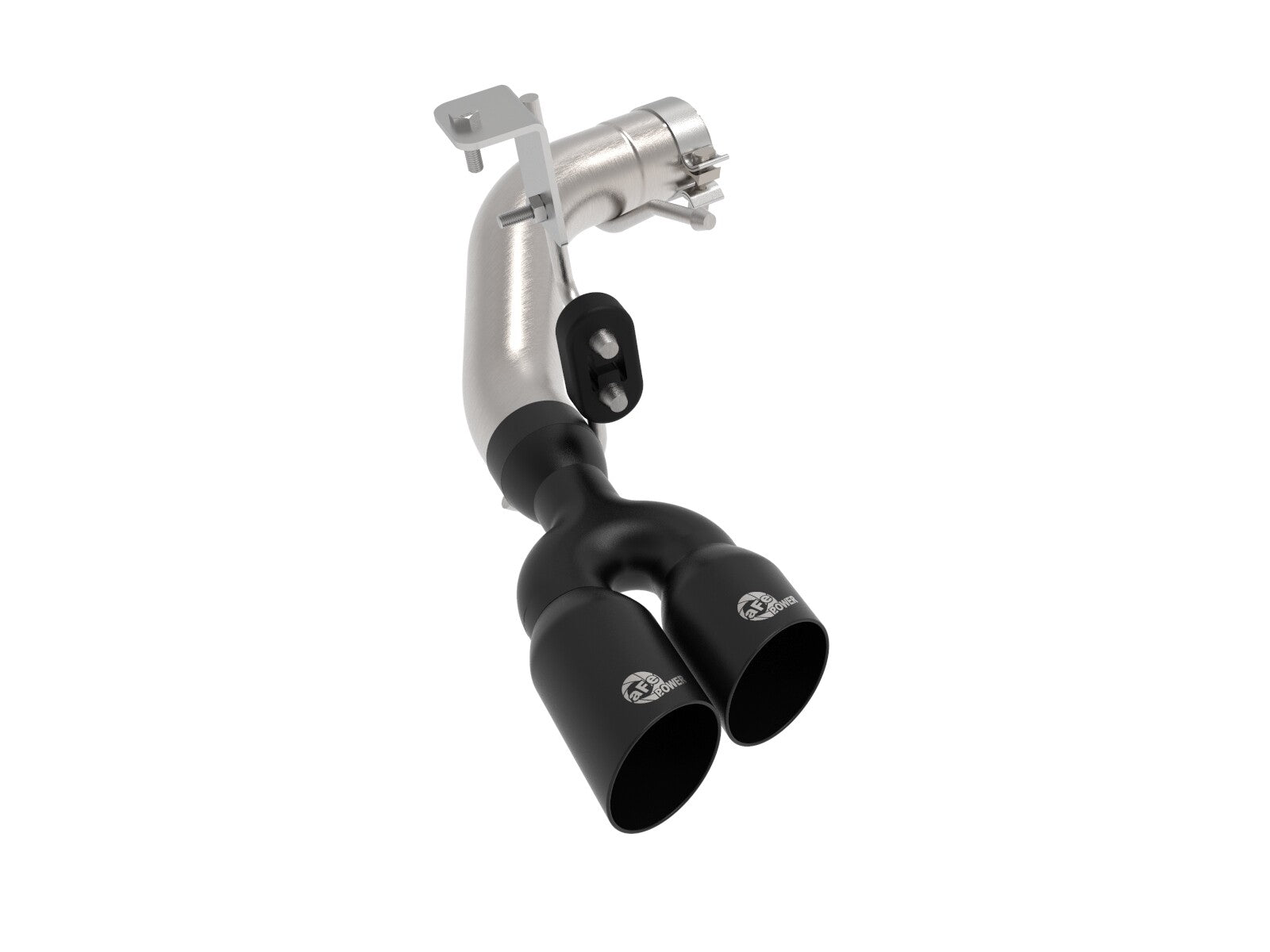 Rebel Series 3 Inch 304 Stainless Steel Cat-Back Exhaust System w/ Black Tips Ford Ranger 19-23 L4-2.3L (t) Slant Cut aFe Power
