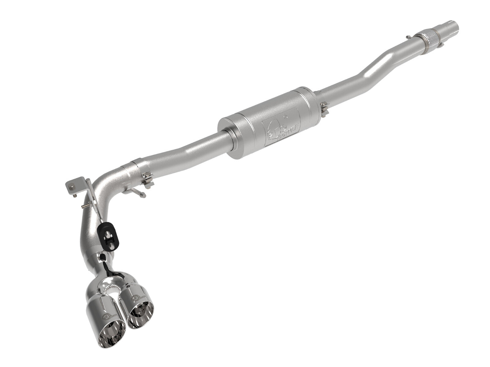 Rebel Series 3 Inch 304 Stainless Steel Cat-Back Exhaust System w/ Polished Tips Ford Ranger 19-23 L4-2.3L (t) Throaty Exhaust Tone aFe Power