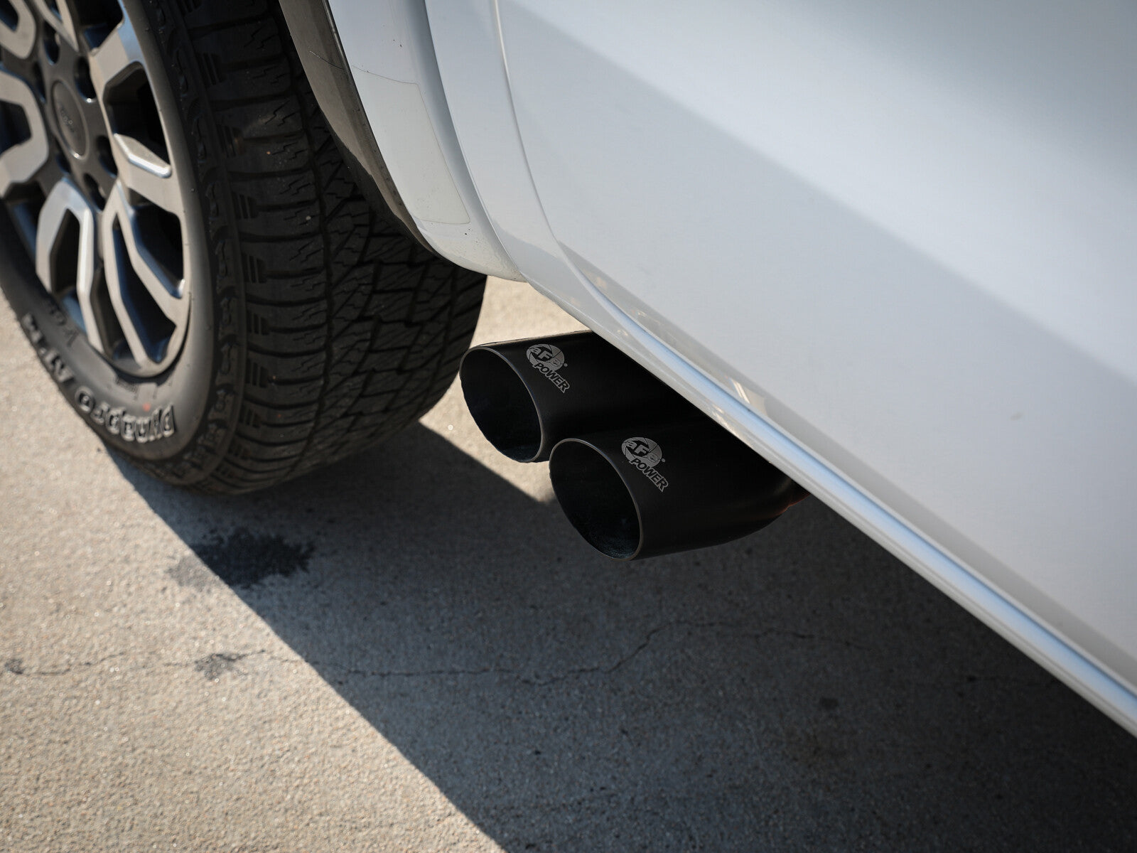 Rebel Series 3 Inch 304 Stainless Steel Cat-Back Exhaust System w/ Black Tips Ford Ranger 19-23 L4-2.3L (t) Straight Cut aFe Power