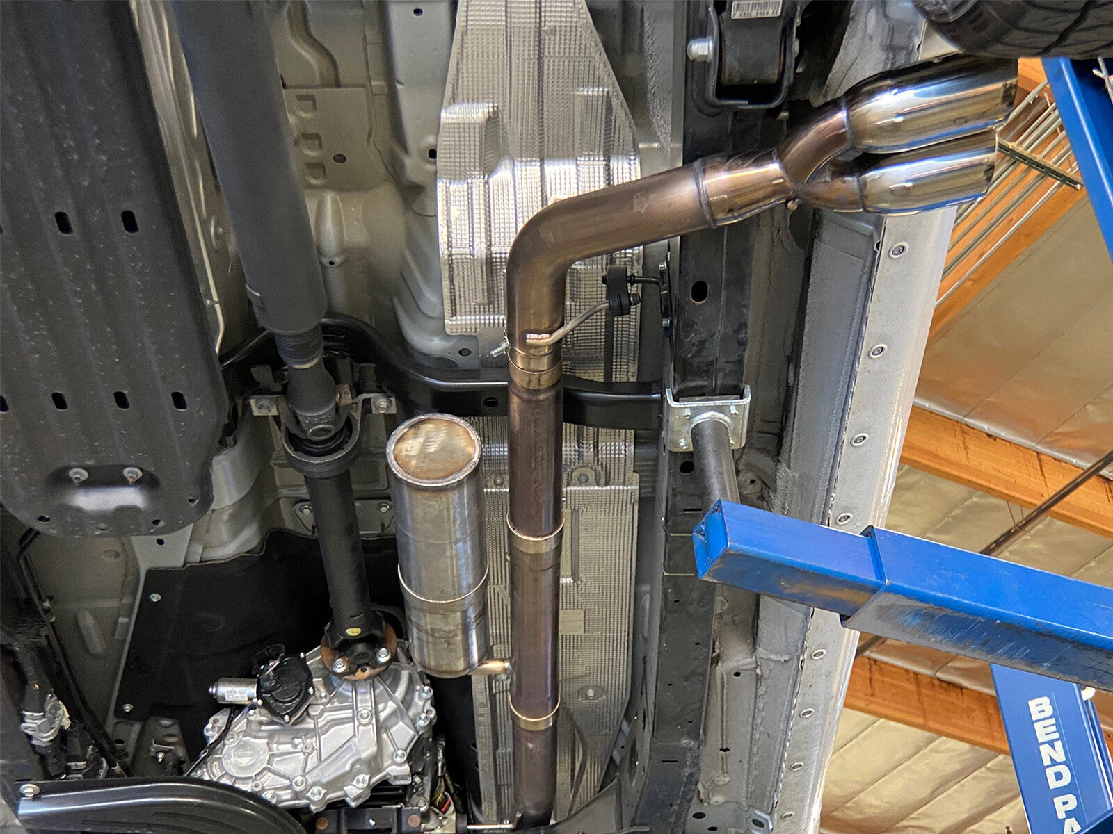 Rebel Series 3 Inch 304 Stainless Steel Cat-Back Exhaust System w/ Polished Tips Ford Ranger 19-23 L4-2.3L (t) Tuned Helmholtz Resonator aFe Power