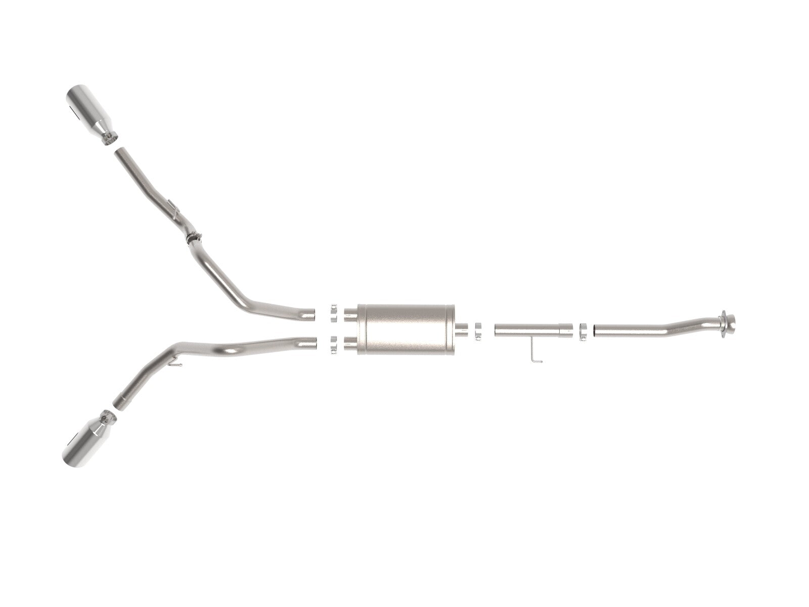 Vulcan Series 3 Inch 304SS Cat-Back Exhaust Dual Rear Side Exit w/Polished Tip Ford F-150 21-26 V6-2.7L (tt)/3.5L (tt)/V8-5.0L aFe Power