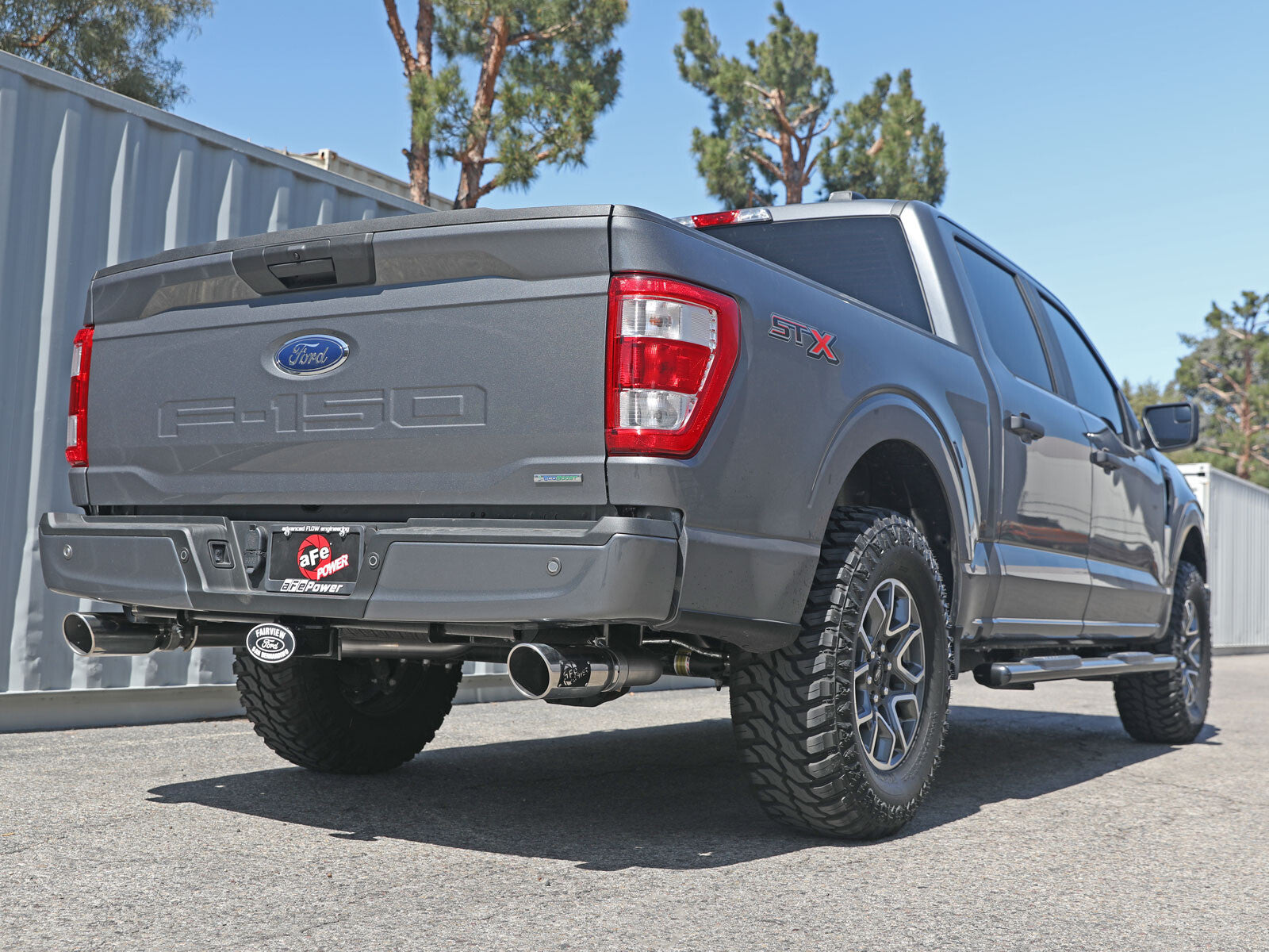 Vulcan Series 3 Inch 304SS Cat-Back Exhaust System Dual Rear Exit w/ Tips Ford F-150 21-26 V6-2.7L (tt)/3.5L (tt)/V8-5.0L aFe Power