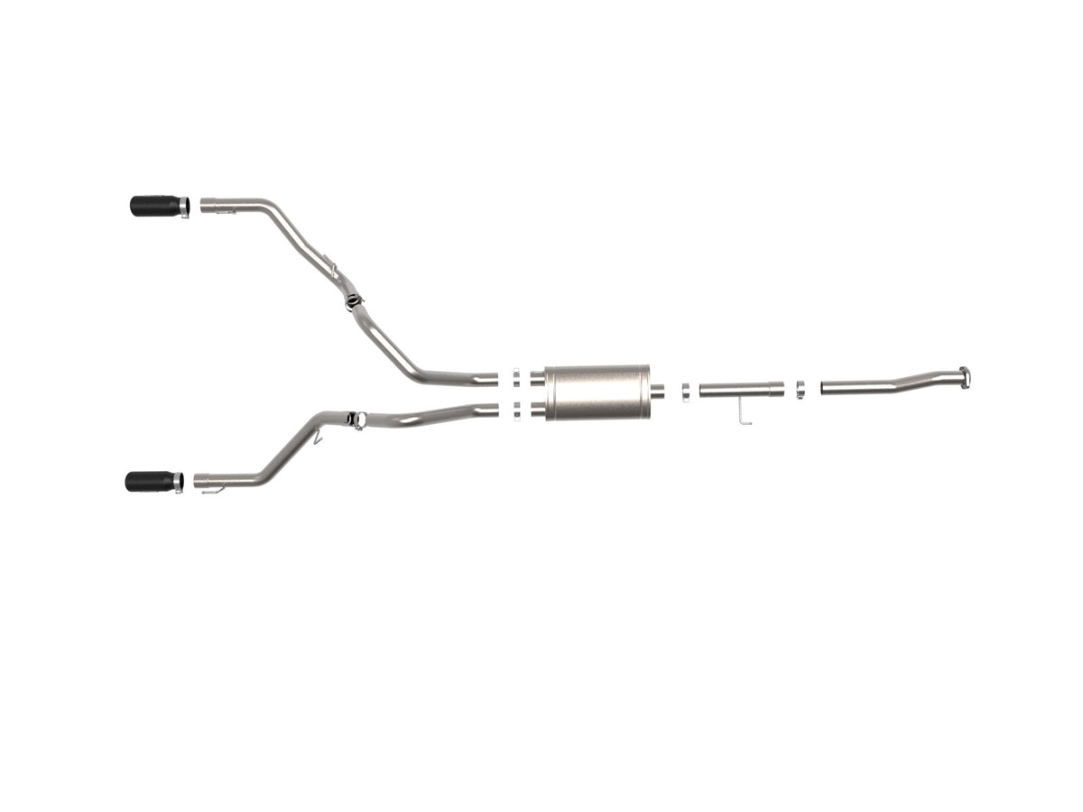 Vulcan Series 3 Inch 304 Stainless Steel Cat-Back Exhaust System w/Black Tip Ford F-150 15-20 V8-5.0L aFe Power