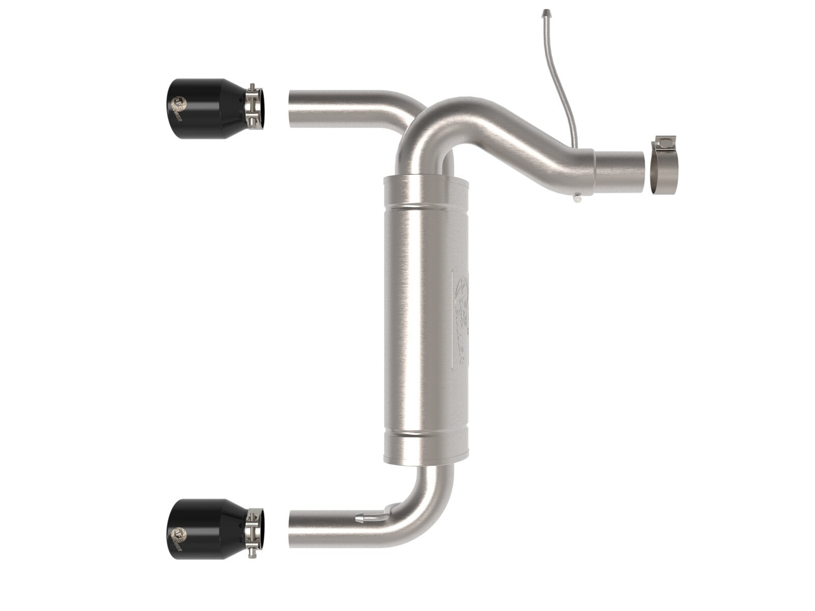 Vulcan Series 3 Inch to 2-1/2 Inch Stainless Steel Axle-Back Exhaust System Ford Bronco 21-26 L4-2.3L (t)/V6-2.7L (tt) aFe Power