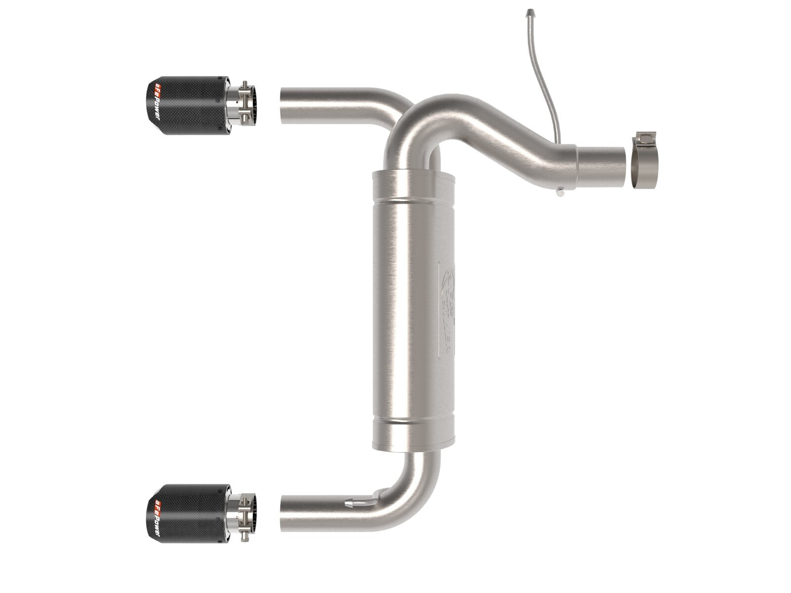 Vulcan Series 3 Inch to 2-1/2 Inch Stainless Steel Axle-Back Exhaust System Ford Bronco 21-26 L4-2.3L (t)/V6-2.7L (tt) aFe Power