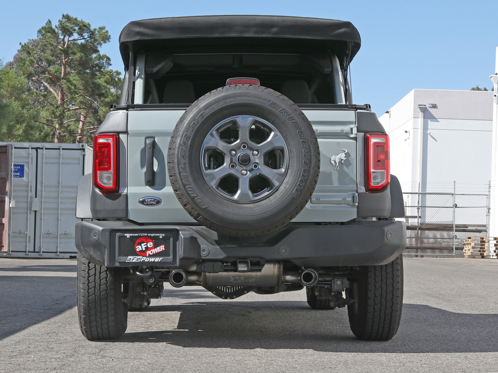 Vulcan Series 3 Inch to 2-1/2 Inch Stainless Steel Axle-Back Exhaust System Ford Bronco 21-26 L4-2.3L (t)/V6-2.7L (tt) aFe Power