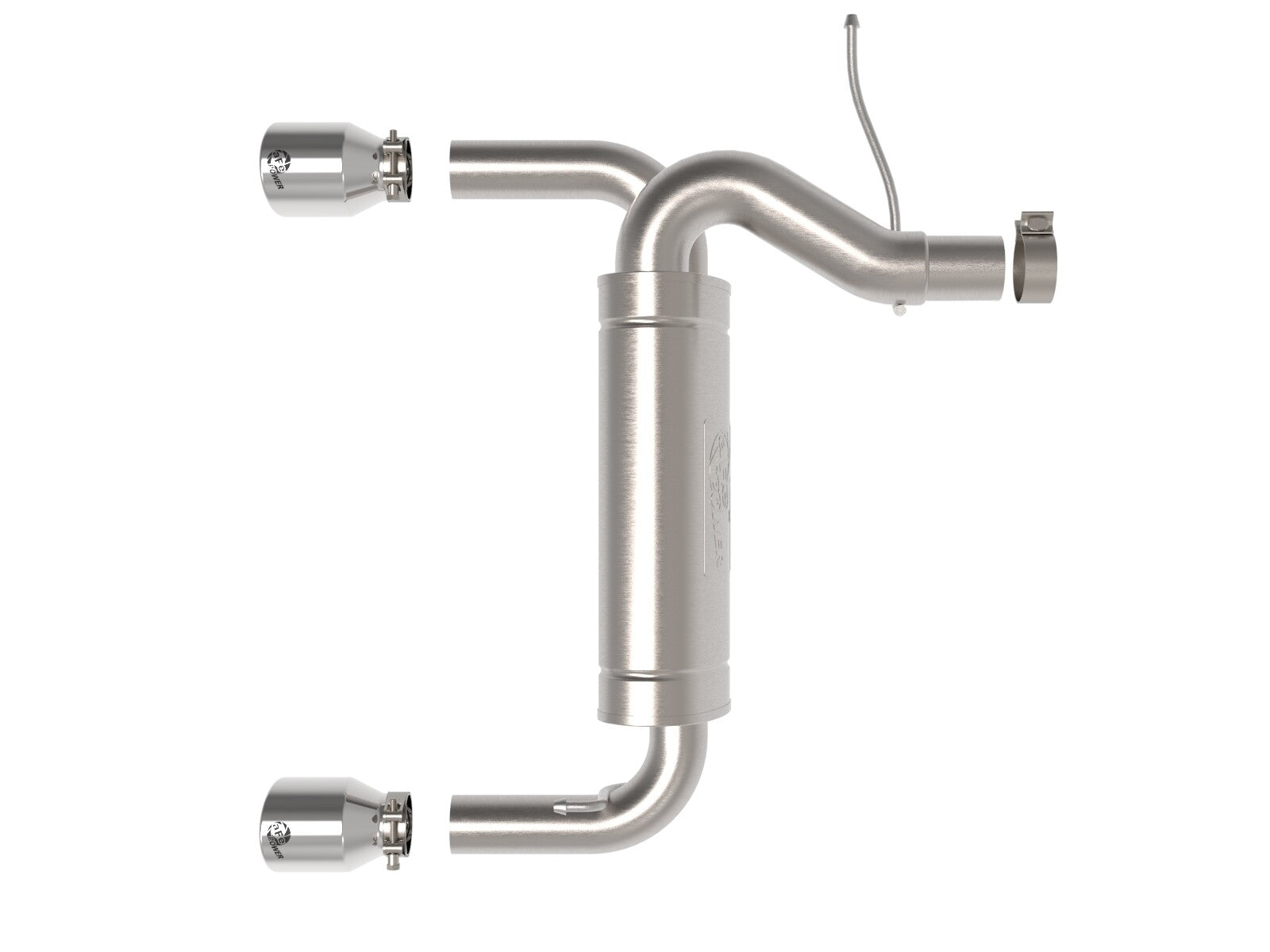 Vulcan Series 3 Inch to 2-1/2 Inch Stainless Steel Axle-Back Exhaust System Ford Bronco 21-26 L4-2.3L (t)/V6-2.7L (tt) aFe Power