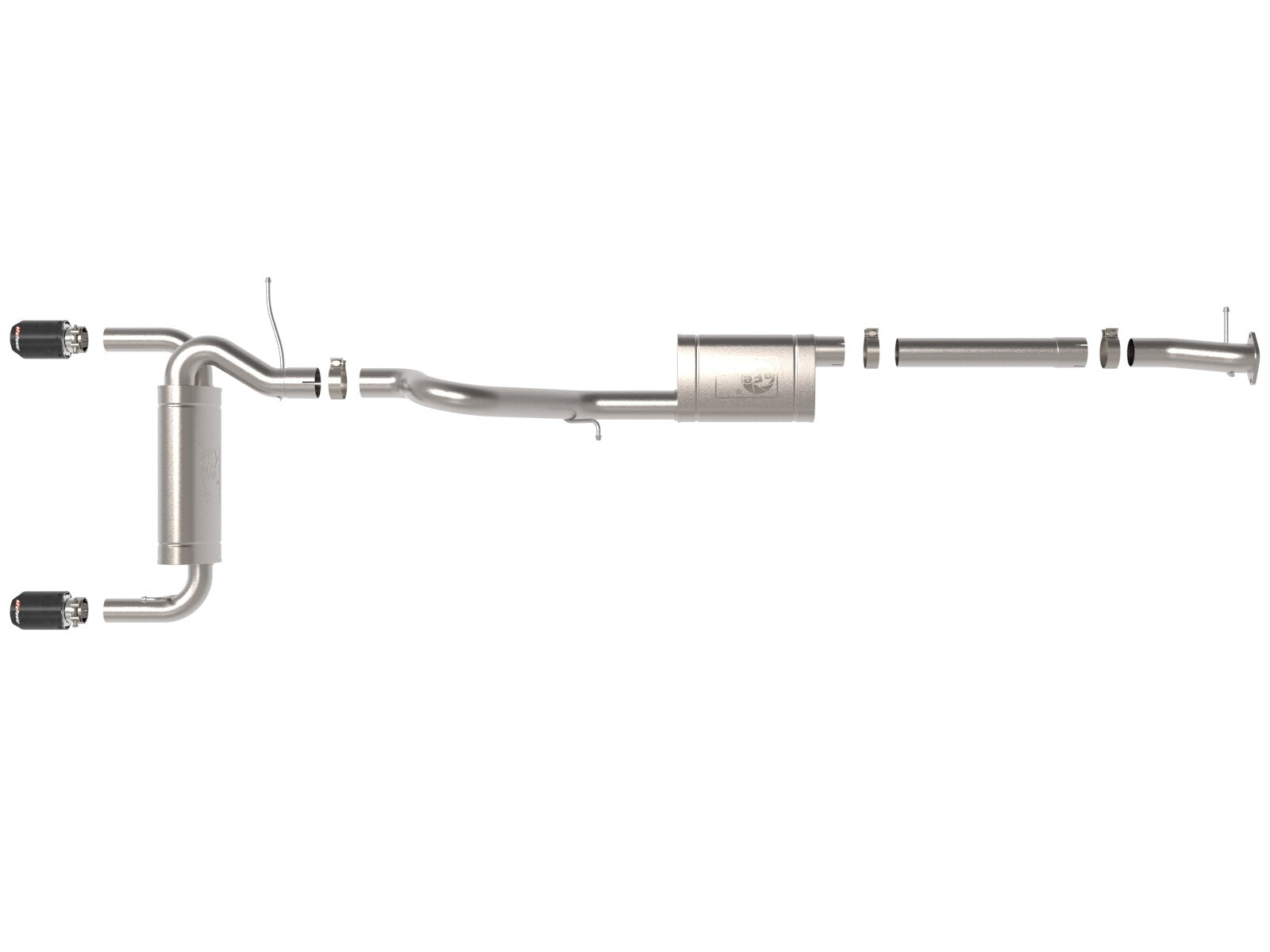 Vulcan Series 3 Inch to 2-1/2 Inch Stainless Steel Cat-Back Exhaust System Ford Bronco 21-26 L4-2.3L (t)/V6-2.7L (tt) aFe Power