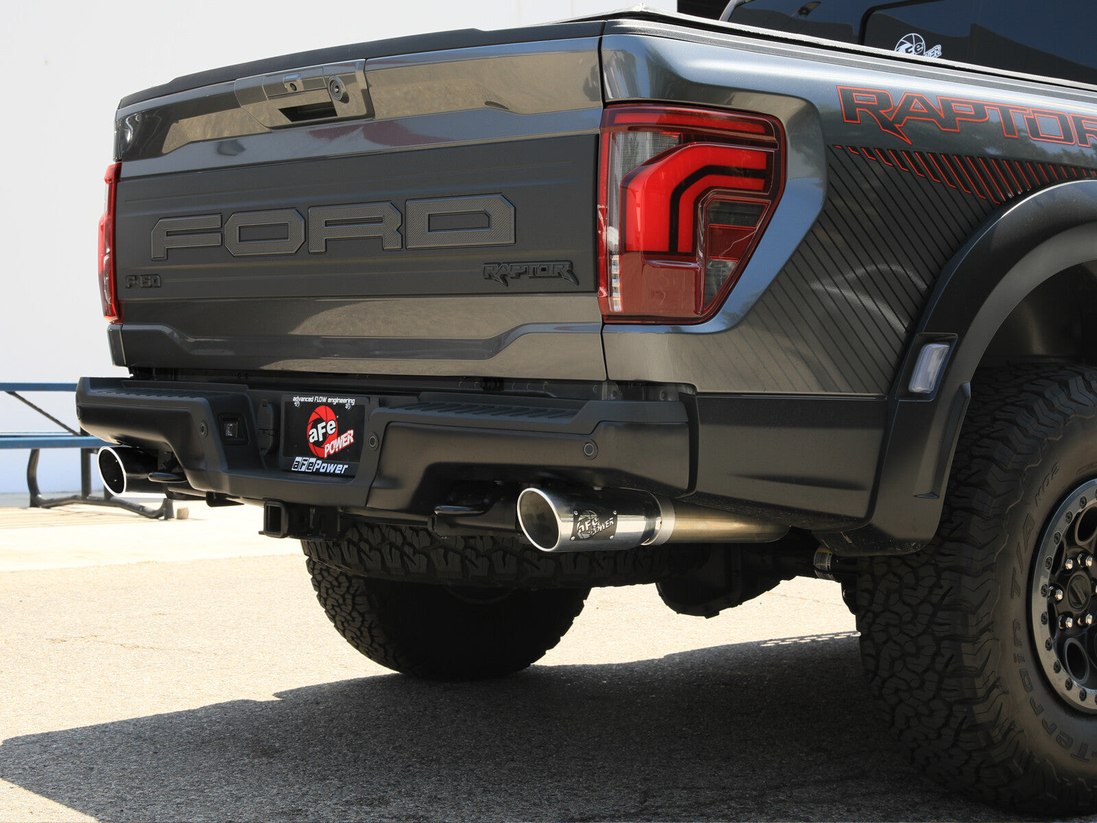 Vulcan Series 3 Inch to 3-1/2 Inch Stainless Steel Cat-Back Exhaust System Ford F-150 Raptor/ Raptor R 21-26 V6/V8 aFe Power