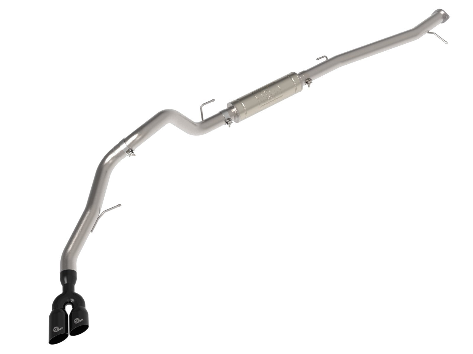 Vulcan Series 3 Inch Stainless Steel Rear Exit Exhaust System w/ Tip Ford Ranger/Ranger Raptor 22-26 L4-2.0L (td) aFe Power
