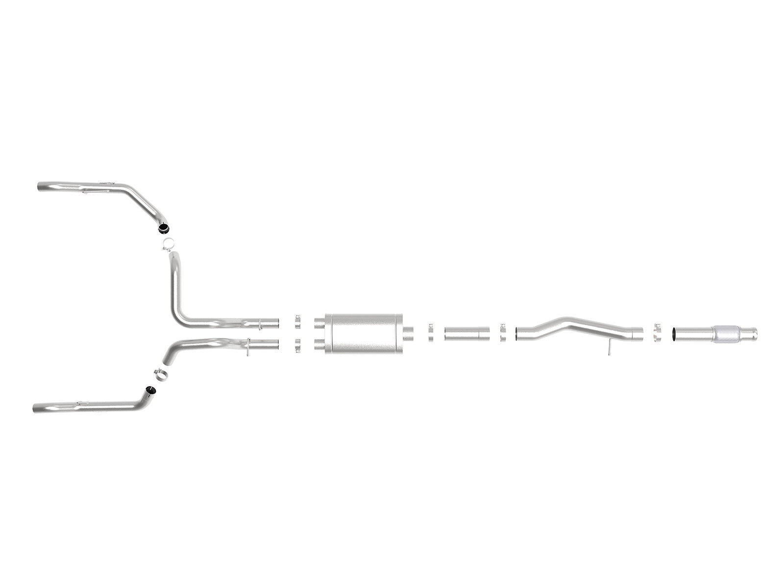 Vulcan Series 304 Stainless Steel Cat-Back Exhaust System w/o Tip GM Silverado/Sierra 1500 19-26 V8-6.2L aFe Power