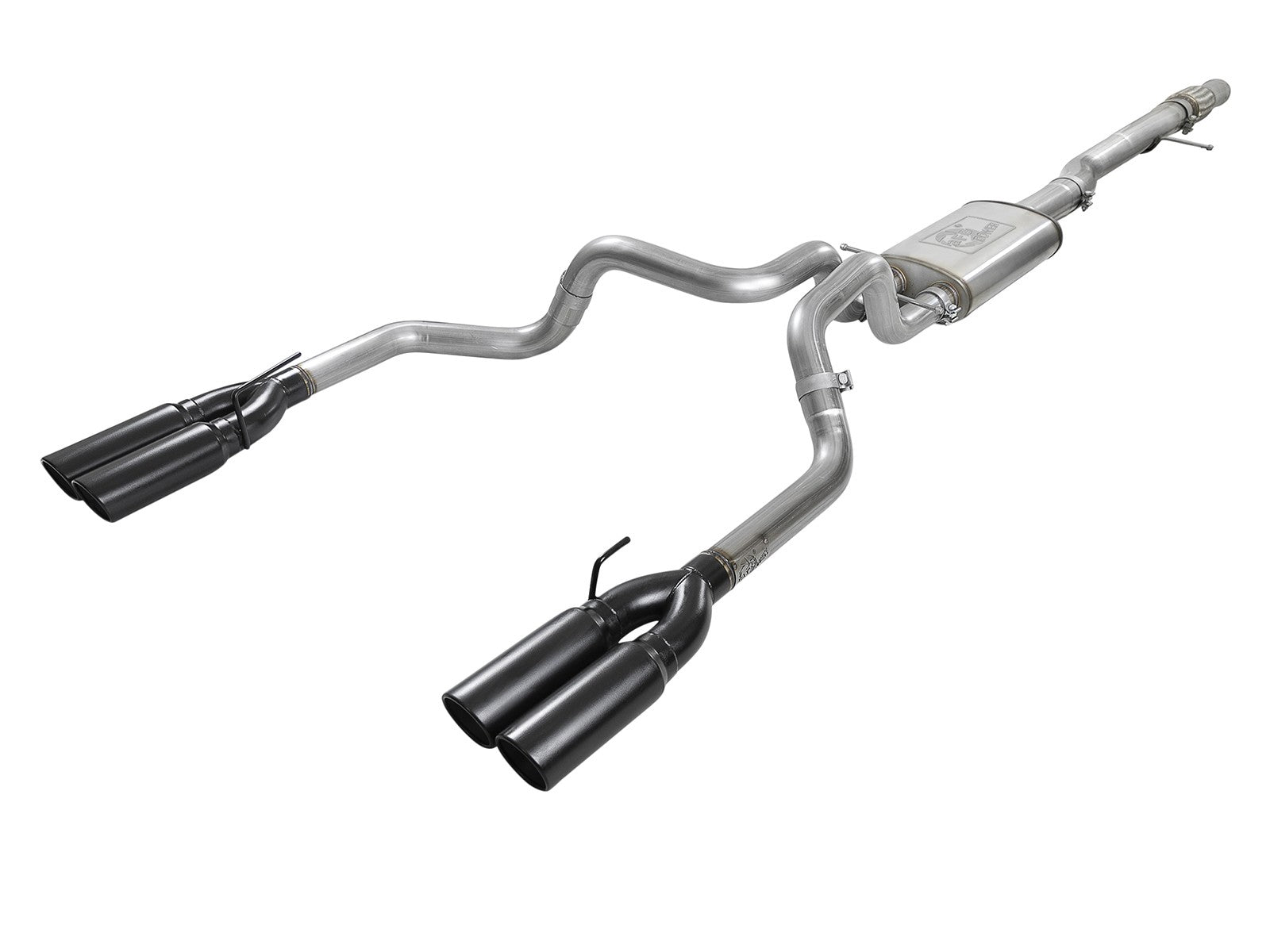 Vulcan Series 304 Stainless Steel Cat-Back Exhaust System w/ Black Tip GM Silverado/Sierra 1500 19-26 V8-6.2L aFe Power