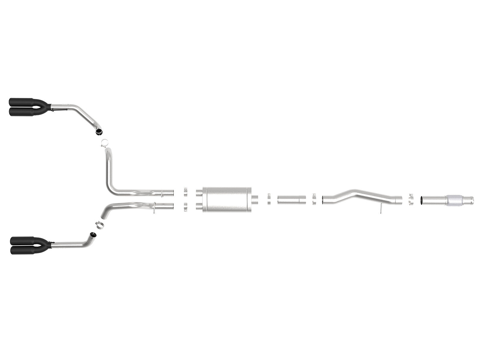 Vulcan Series 304 Stainless Steel Cat-Back Exhaust System w/ Black Tip GM Silverado/Sierra 1500 19-26 aFe Power