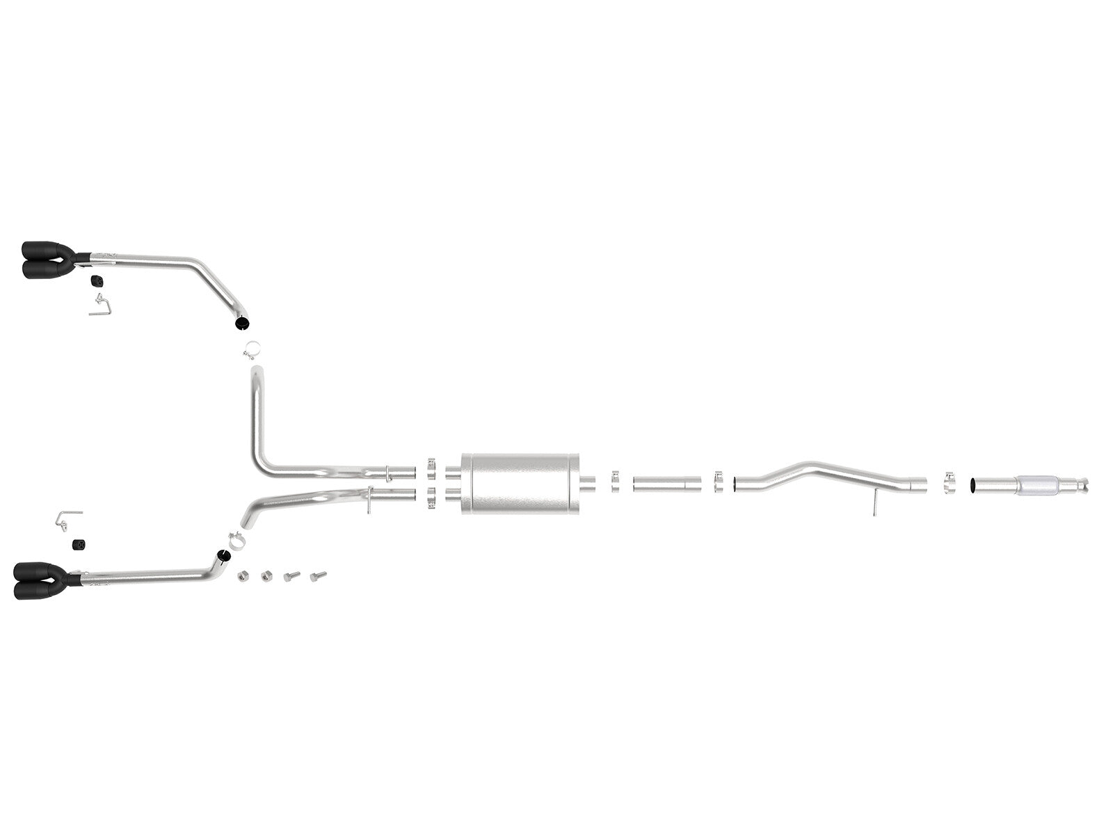 Vulcan Series 304 Stainless Steel Cat-Back Exhaust System w/ Black Tip GM Silverado/Sierra 1500 19-26 aFe Power