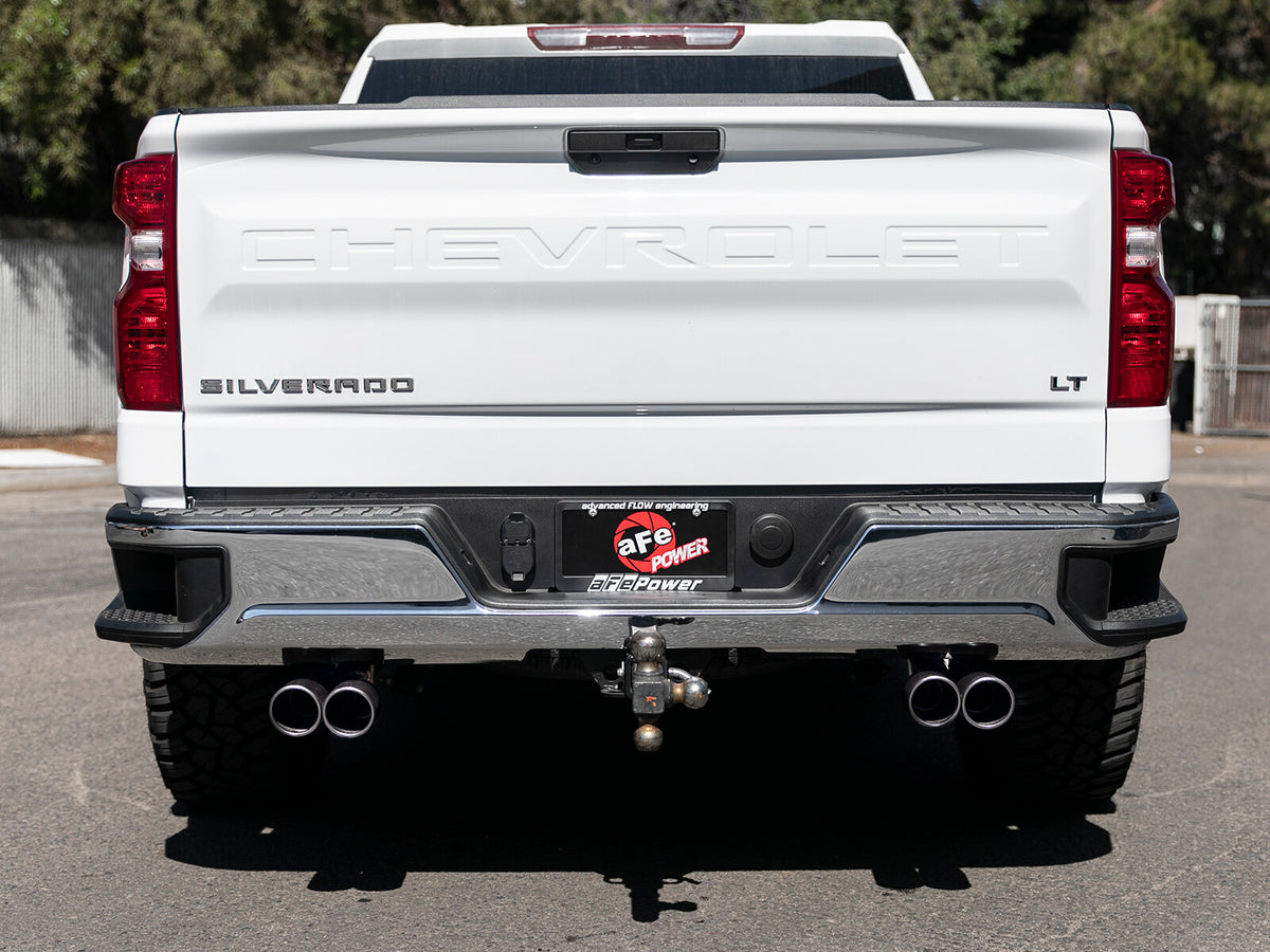 Vulcan Series 304 Stainless Steel Cat-Back Exhaust System w/ Black Tip GM Silverado/Sierra 1500 19-26 V6-4.3L/V8-5.3L aFe Power