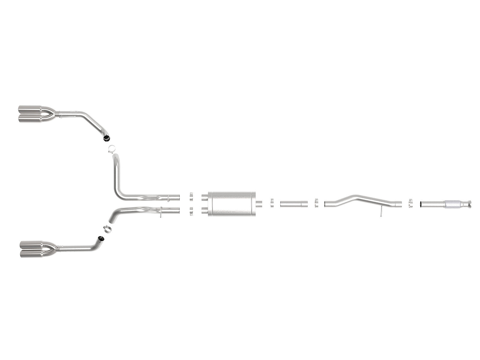 Vulcan Series 3 Inch 304 Stainless Steel Cat-Back Exhaust System w/ Tips GM Silverado/Sierra 1500 19-26 V8-5.3L aFe Power