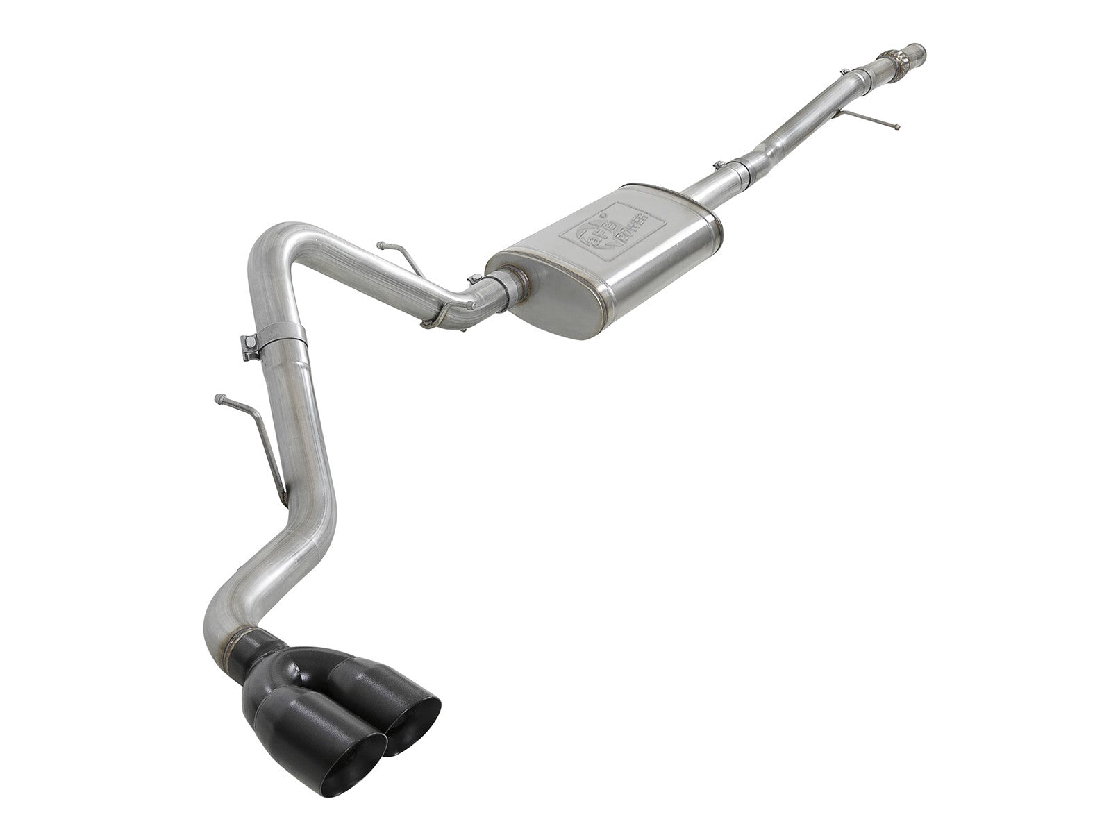 Vulcan Series 3 Inch 304 Stainless Steel Cat-Back Exhaust System w/ Black Tips GM Silverado/Sierra 1500 19-26 V6-4.3L/V8-5.3L aFe Power