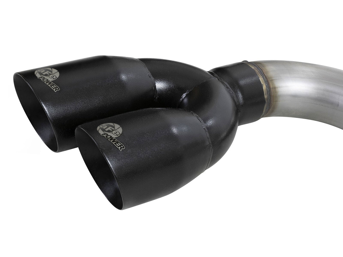 Vulcan Series 3 Inch 304 Stainless Steel Cat-Back Exhaust System w/ Black Tips GM Silverado/Sierra 1500 19-26 V6-4.3L/V8-5.3L aFe Power