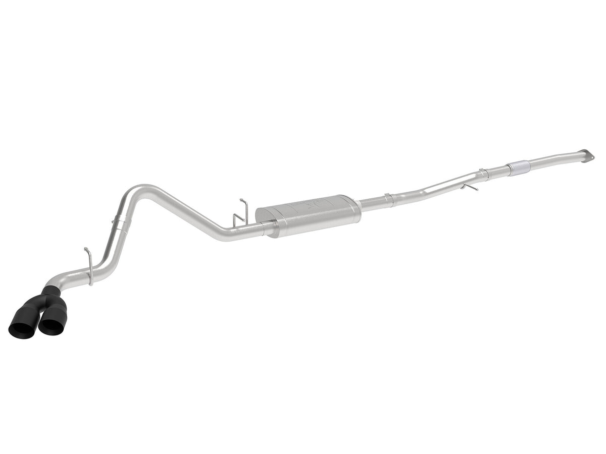 Vulcan Series 3 Inch 304 Stainless Steel Cat-Back Exhaust System w/ Black Tips GM Silverado/Sierra 1500 19-26 L4-2.7L (t) aFe Power