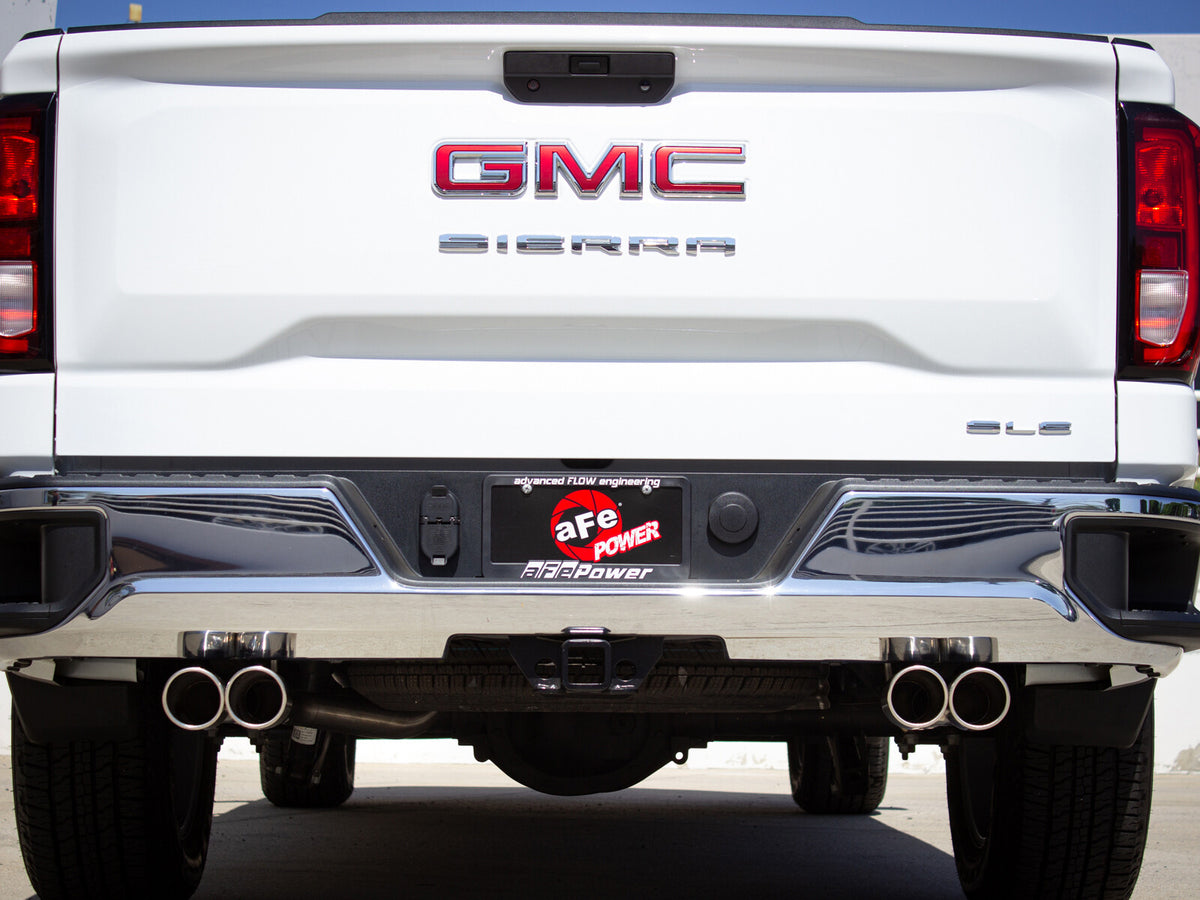 Vulcan Series 304 Stainless Steel Cat-Back Exhaust System w/ Polished Tip GM Silverado/Sierra 1500 19-26 L4-2.7L (t) aFe Power