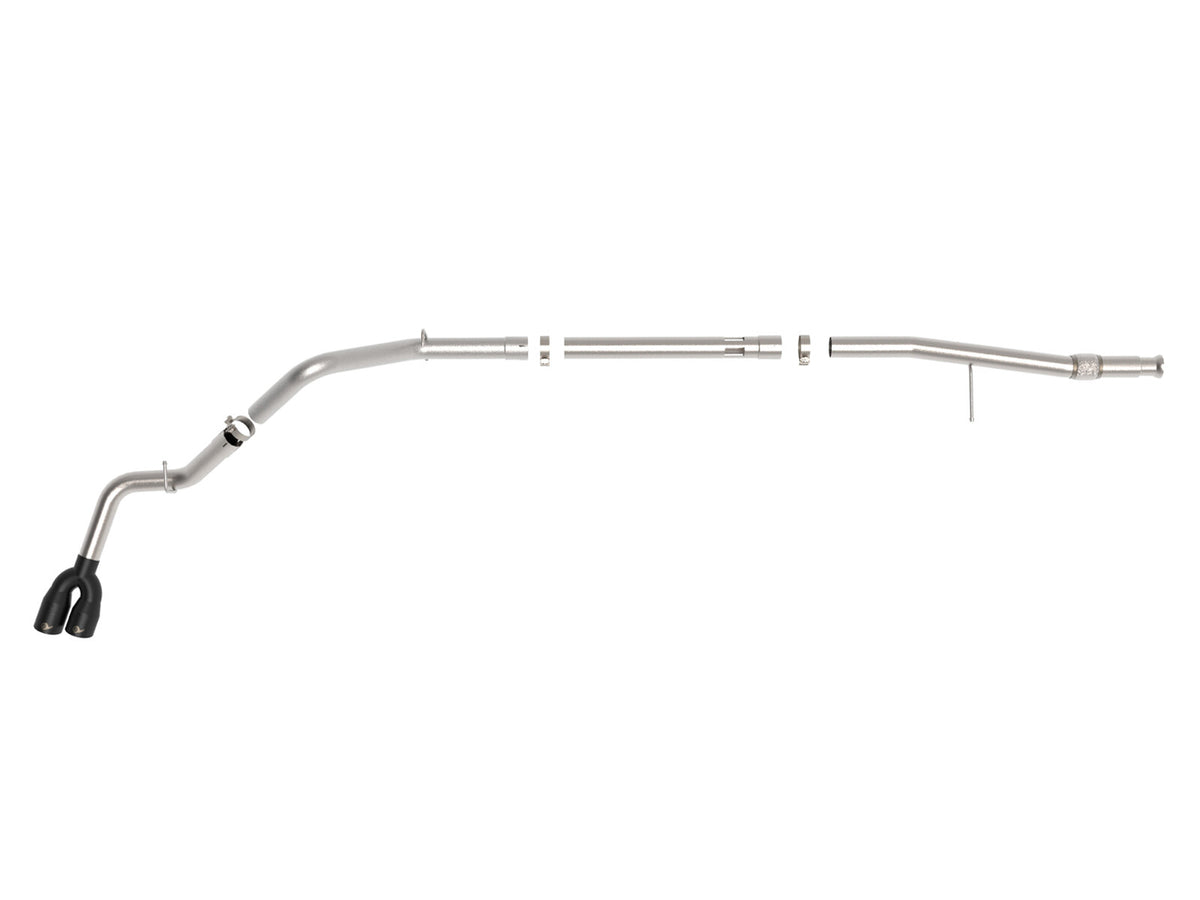 Rebel Xd Series 3 Inch 304 Stainless Steel Dpf-Back Exhaust w/Dual Black Tips GM Trucks 20-22 L6-3.0L (td) LM2 aFe Power