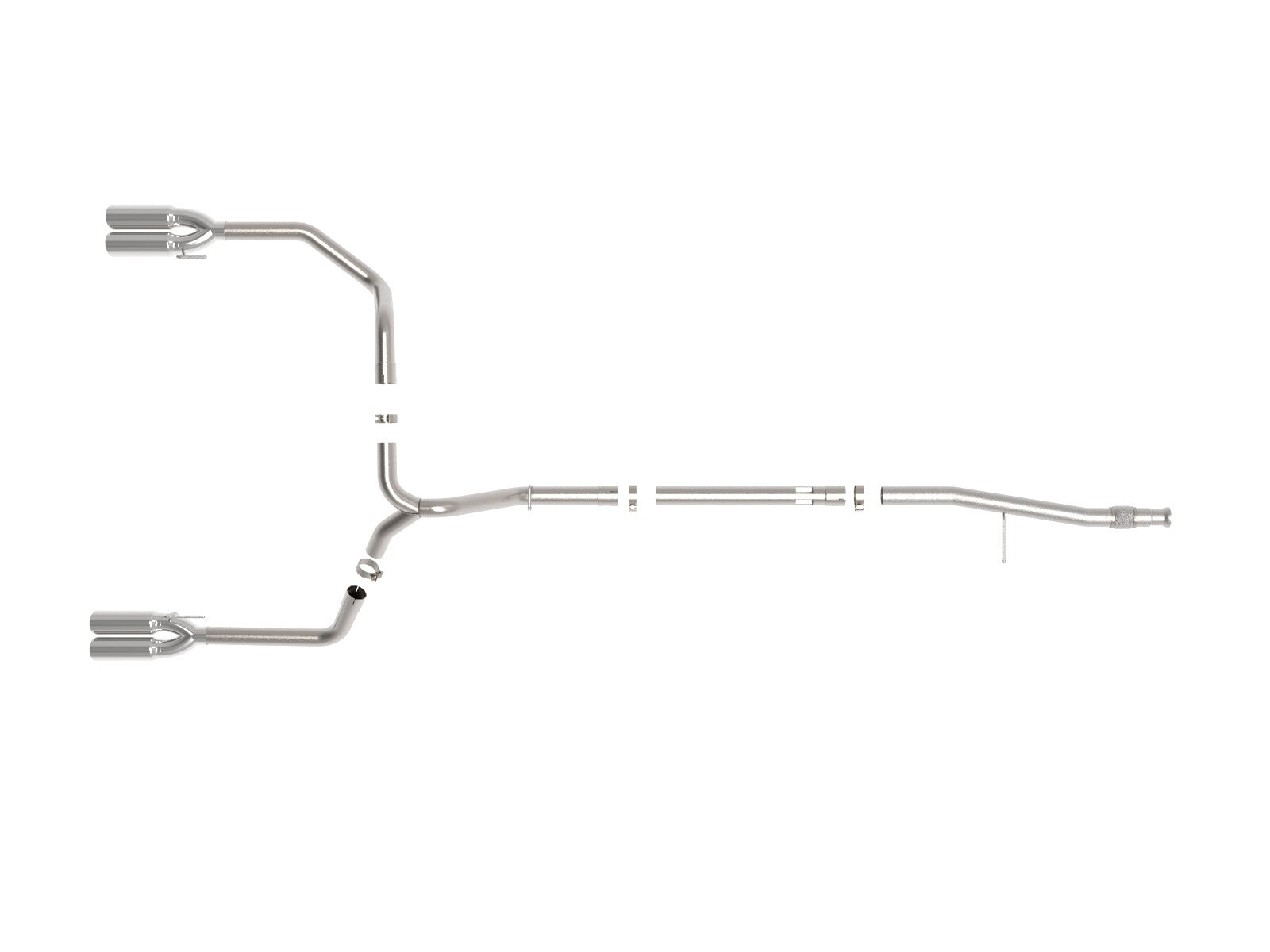 Vulcan Series 3 Inch 304 Stainless Steel Dpf-Back Exhaust System w/ Tip GM Trucks 20-22 L6-3.0L (td) LM2 aFe Power