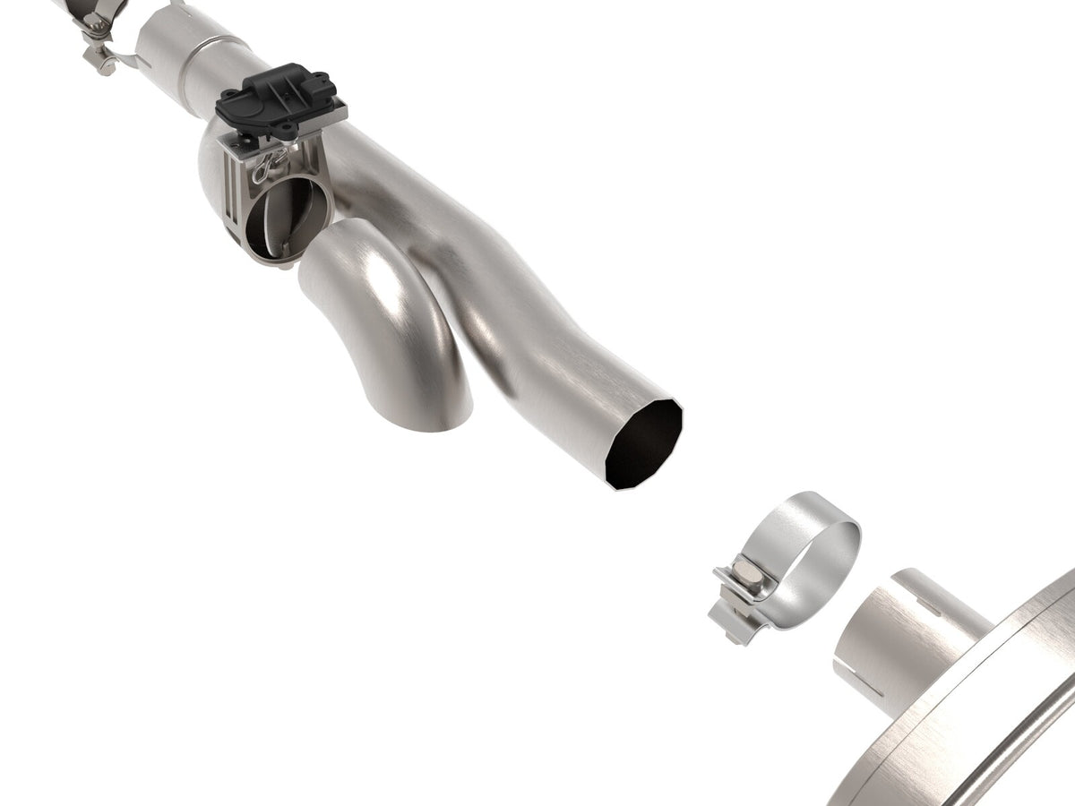 Gemini Xv 3 Inch 304 Stainless Steel Cat-Back Exhaust System w/ Cut-Out Black GM Trucks 09-18 V6-4.3/V8-4.8/5.3L Passenger and Driver Side Exit Location aFe Power