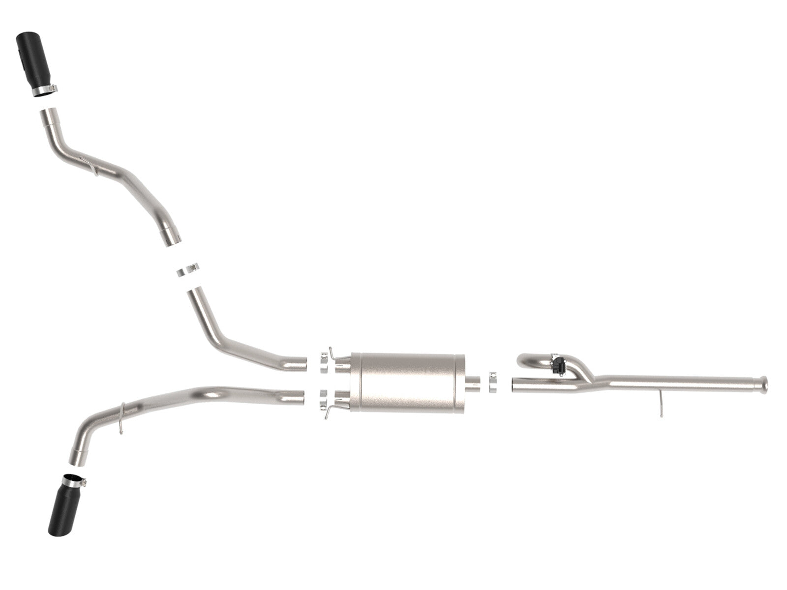 Gemini Xv 3 Inch 304 Stainless Steel Cat-Back Exhaust System w/ Cut-Out GM Trucks 14-19 V6-4.3L/V8-5.3L aFe Power