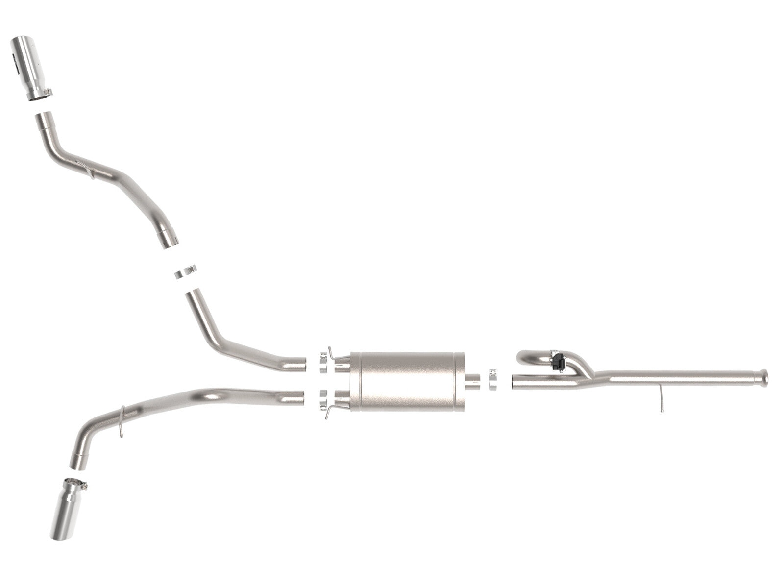Gemini Xv 3 Inch 304 Stainless Steel Cat-Back Exhaust System w/ Cut-Out GM Trucks 14-19 V6-4.3L/V8-5.3L aFe Power