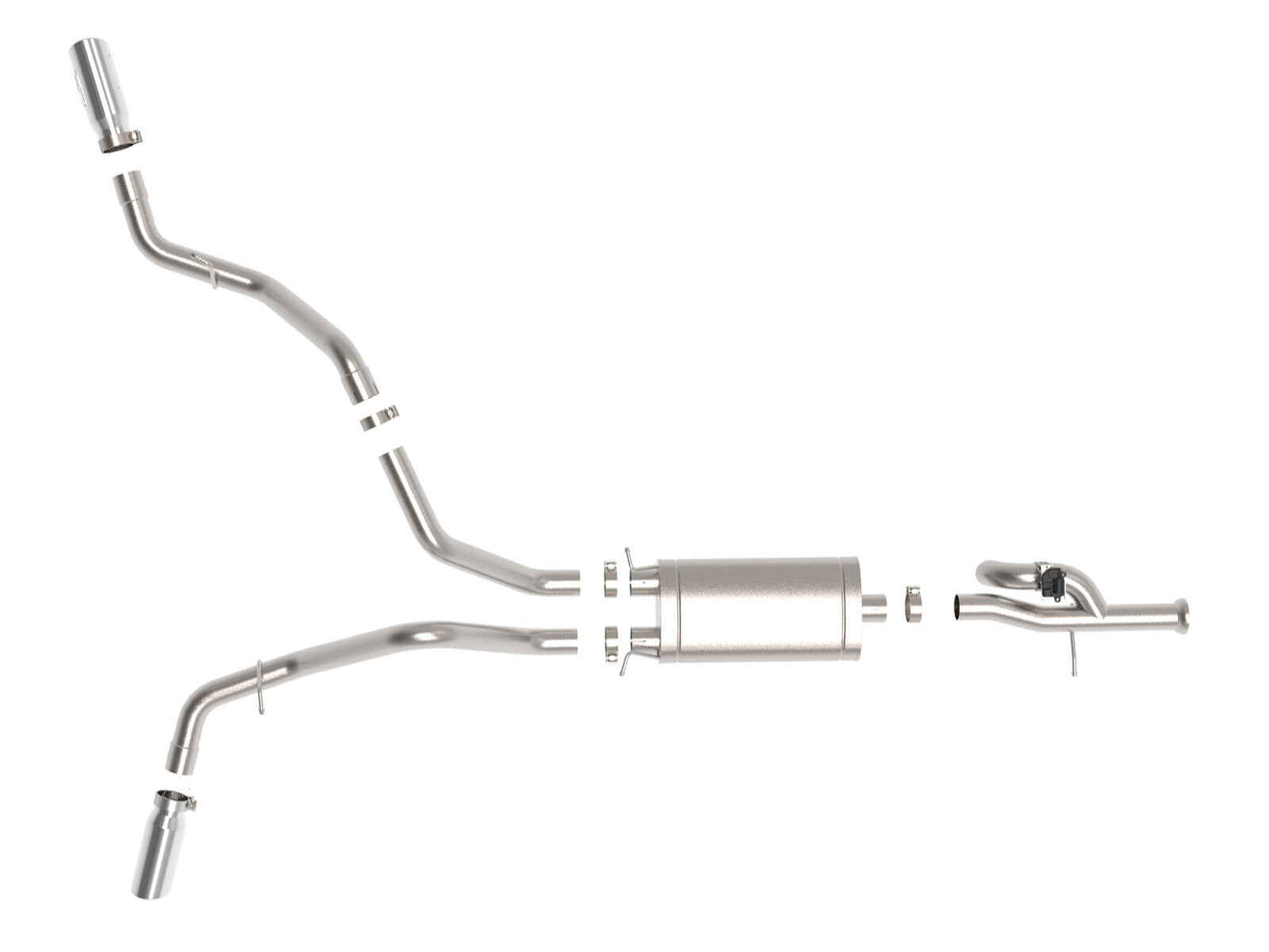 Gemini Xv 3 Inch 304 Stainless Steel Cat-Back Exhaust System w/ Cut-Out GM Trucks 09-18 V6-4.3/V8-4.8/5.3L Dual Rear Exit Location aFe Power