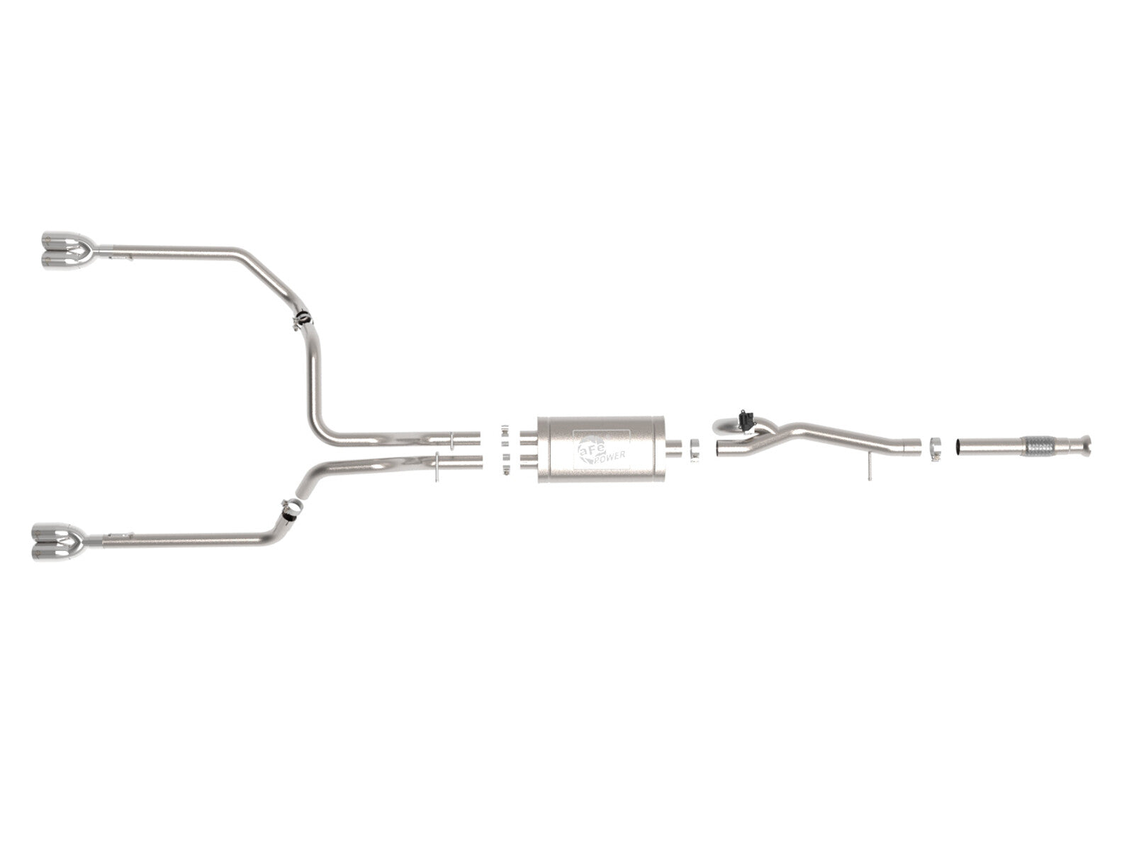 Gemini Xv 3 Inch 304 Stainless Steel Cat-Back Exhaust System w/ Cut-Out GM Silverado/Sierra 1500 19-26 V8-5.3L aFe Power