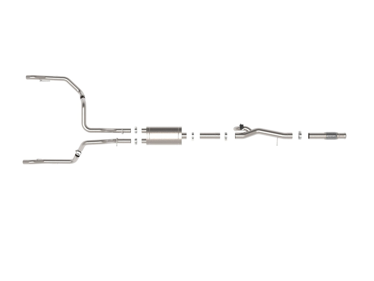 Gemini Xv 3 Inch 304 Stainless Steel Cat-Back Hi-Tuck Exhaust System w/ Cut-Out GM Silverado/Sierra 1500 19-26 V8-6.2L aFe Power