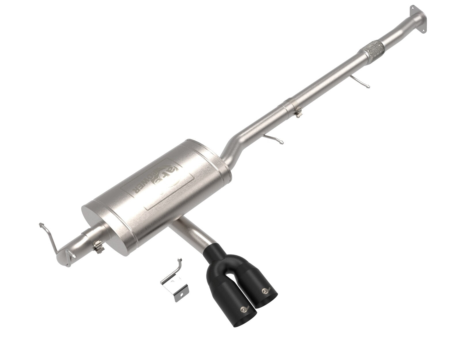Rebel Series 3 Inch 304 Stainless Steel Cat-Back Exhaust System w/ Tip GM Colorado/Canyon 23-26 L4-2.7L (t) aFe Power