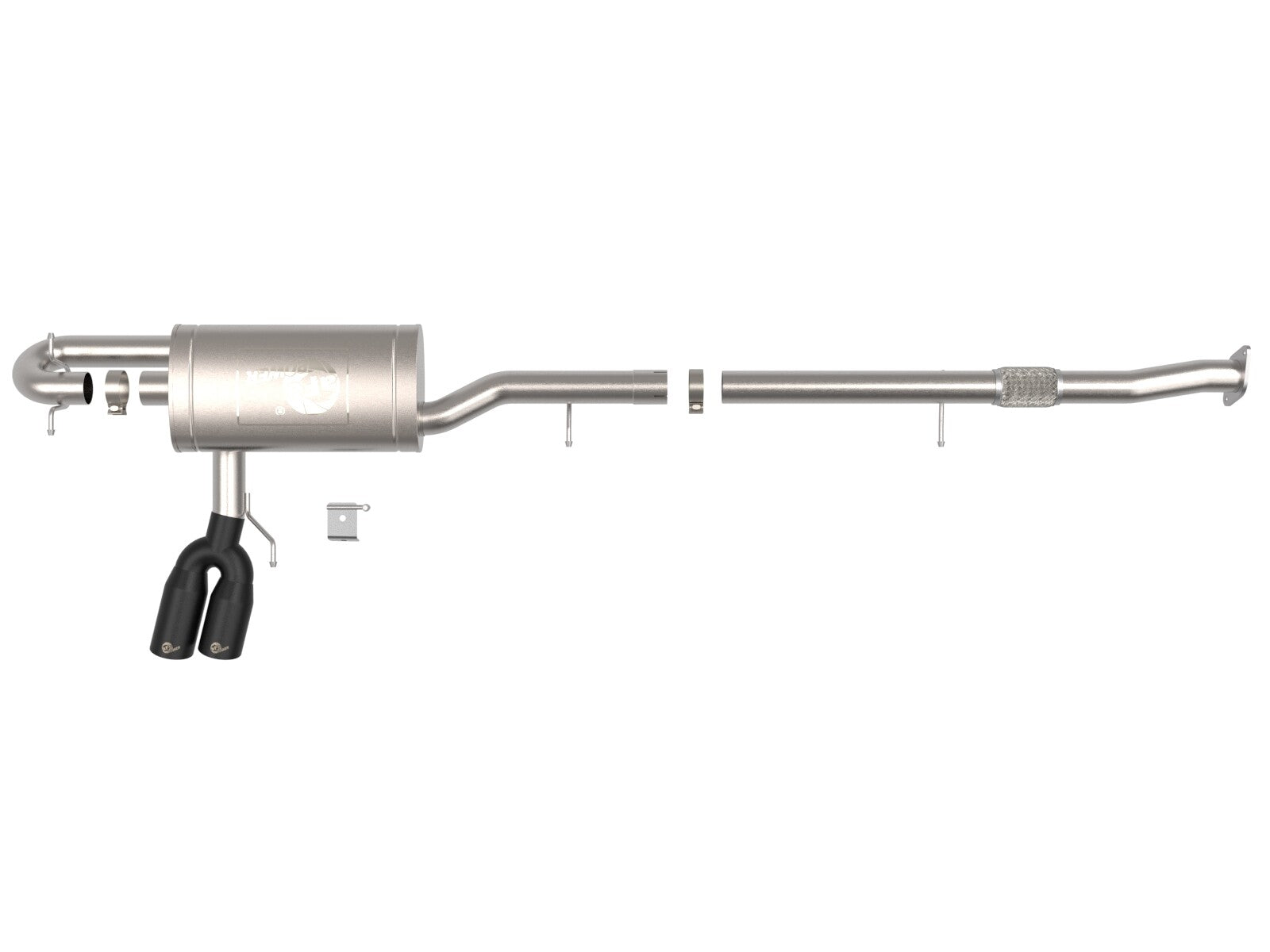 Rebel Series 3 Inch 304 Stainless Steel Cat-Back Exhaust System w/Black Tip GM Colorado/Canyon 23-26 L4-2.7L (t) aFe Power