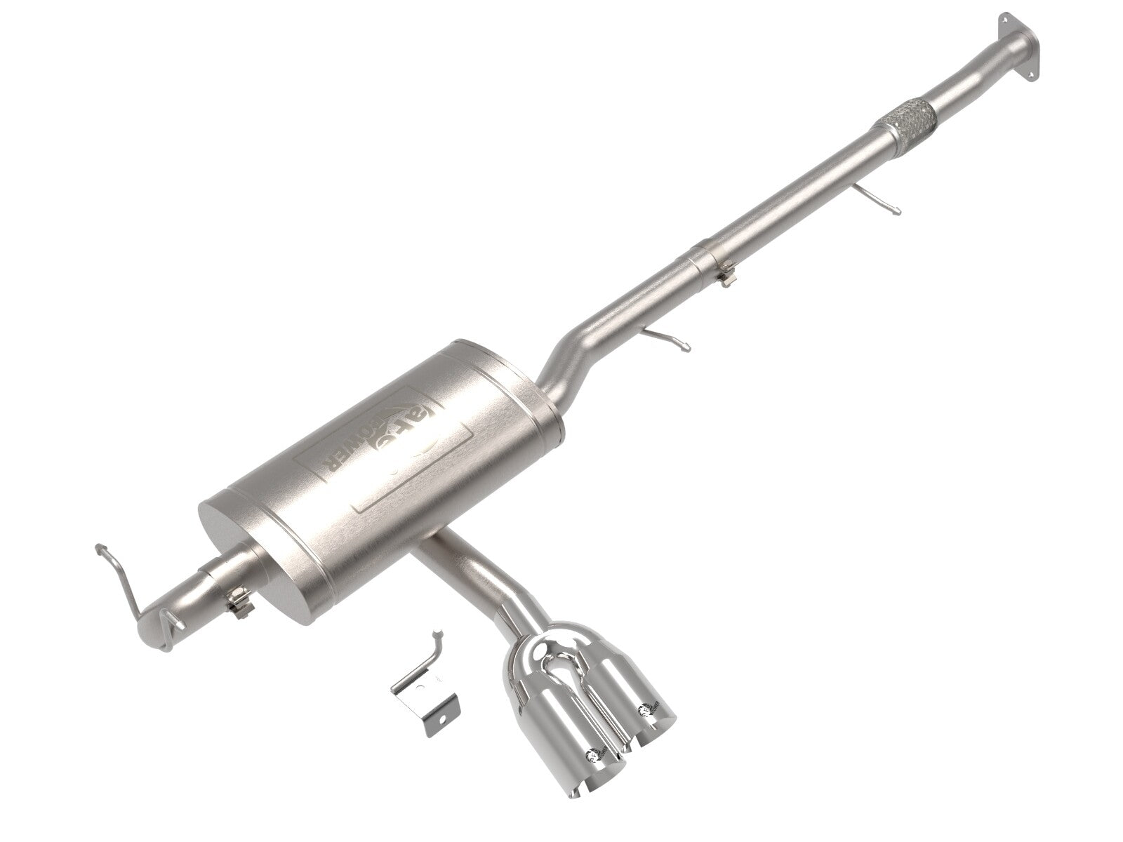 Rebel Series 3 Inch 304 Stainless Steel Cat-Back Exhaust System w/ Tip GM Colorado/Canyon 23-26 L4-2.7L (t) aFe Power