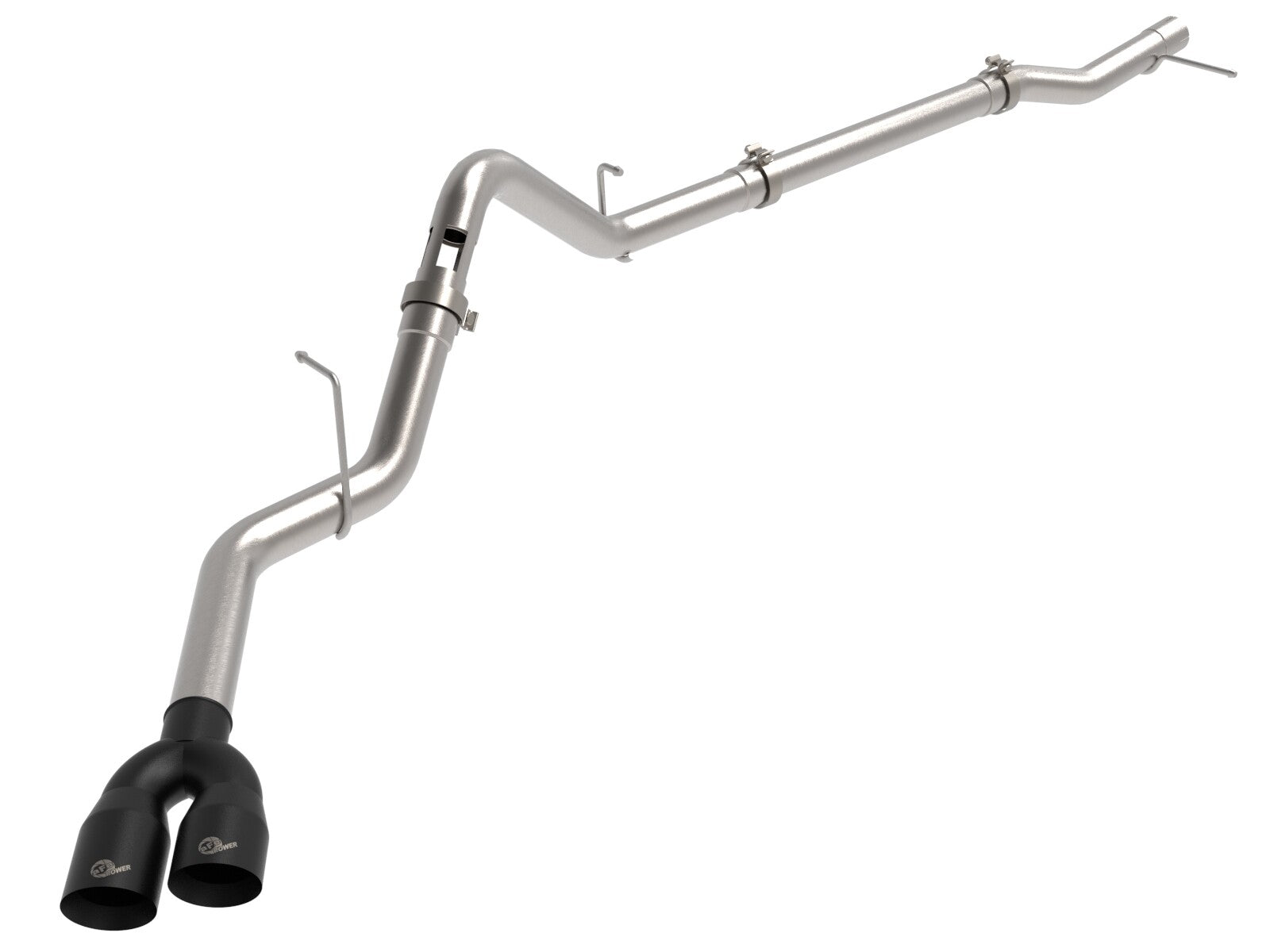 Rebel Xd Series 3 Inch 304 Stainless Steel Dpf-Back Exhaust w/Dual Tips GM Trucks 23-26 L6-3.0L (td) LZ0 aFe Power