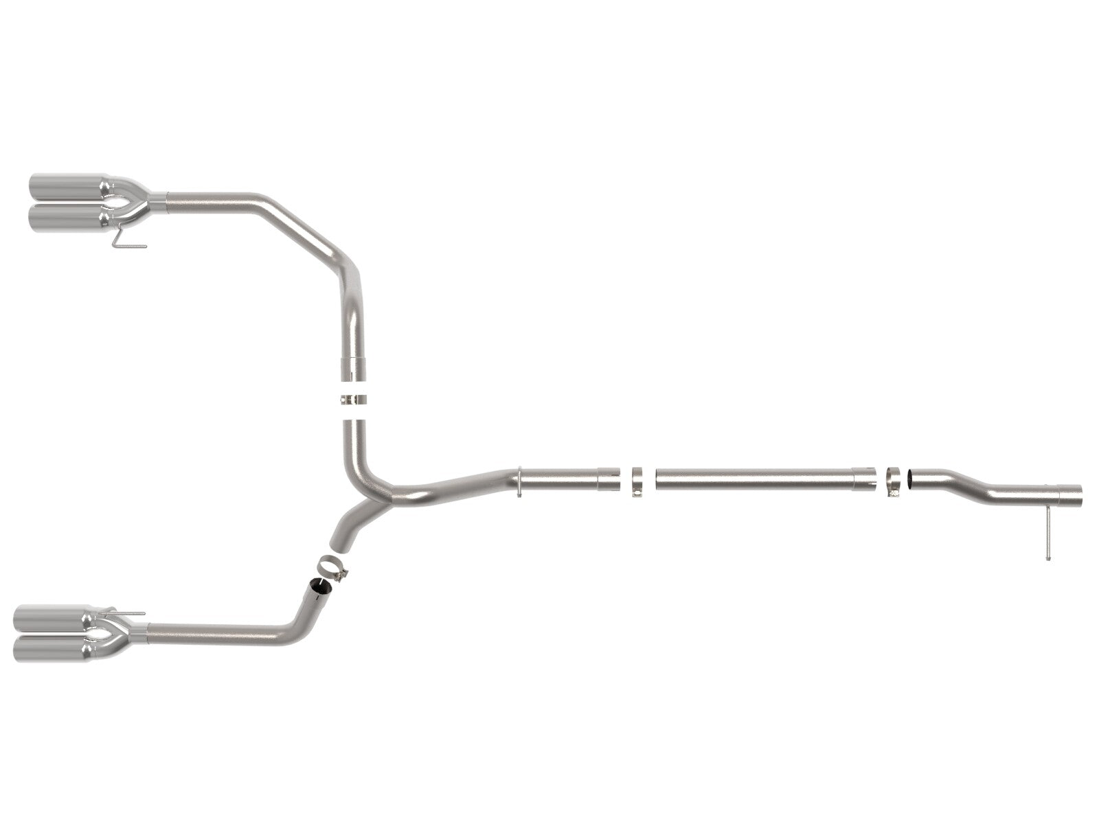 Vulcan Series 3 Inch 304 Stainless Steel Dpf-Back Exhaust System w/ Tip GM Trucks 23-26 L6-3.0L (td) LZ0 aFe Power